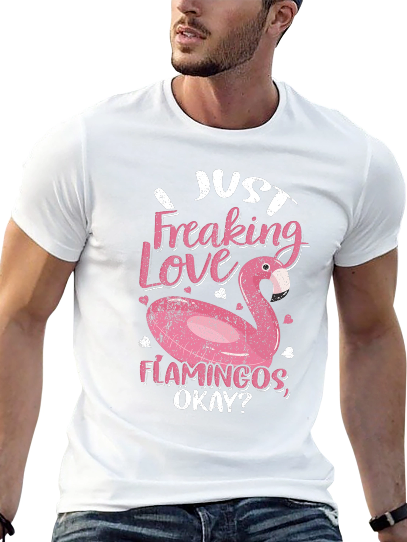 I Just Freaking Love Flamingos Graphic Tee