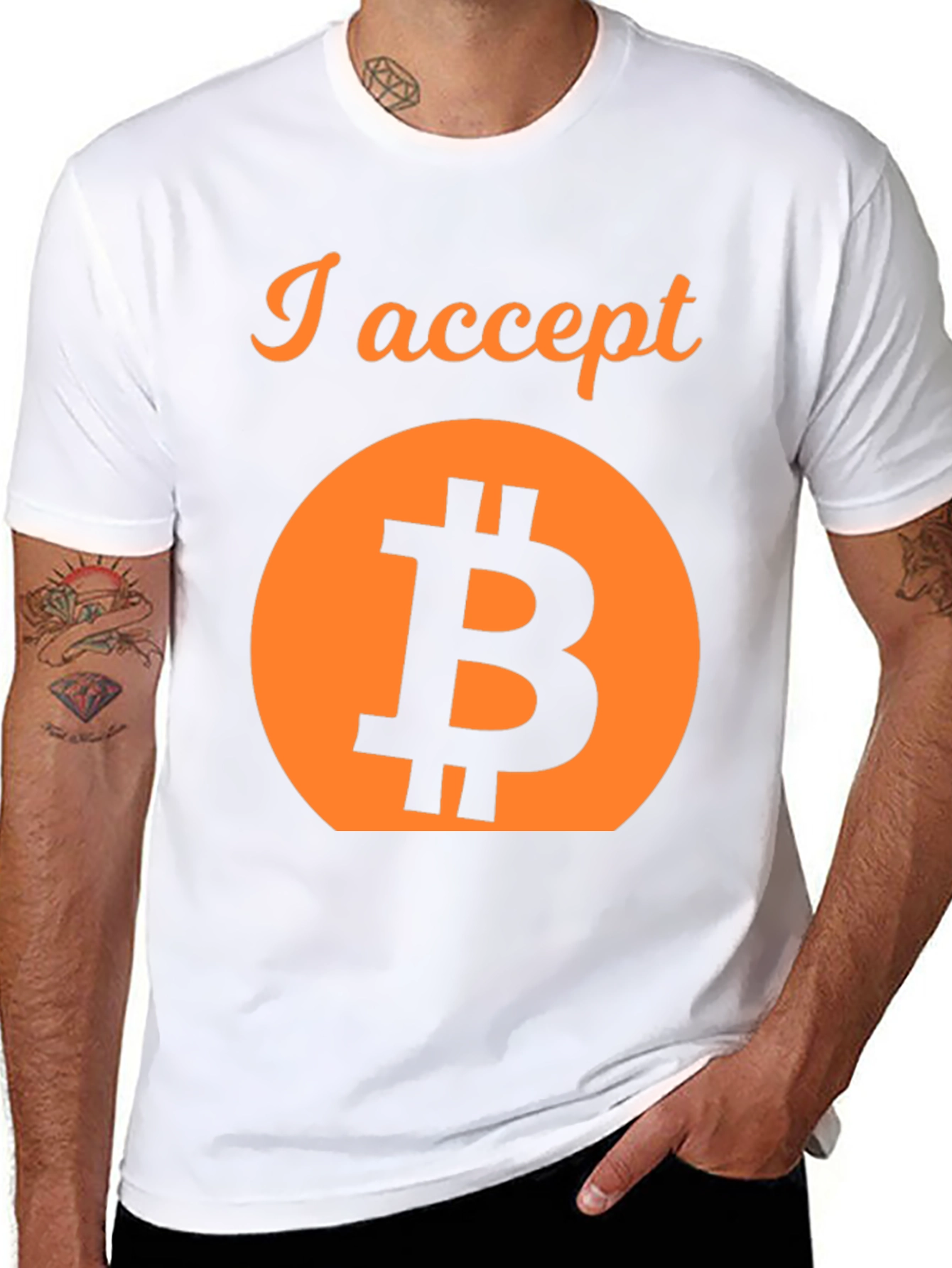 I Accept Bitcoin Crypto T-Shirt