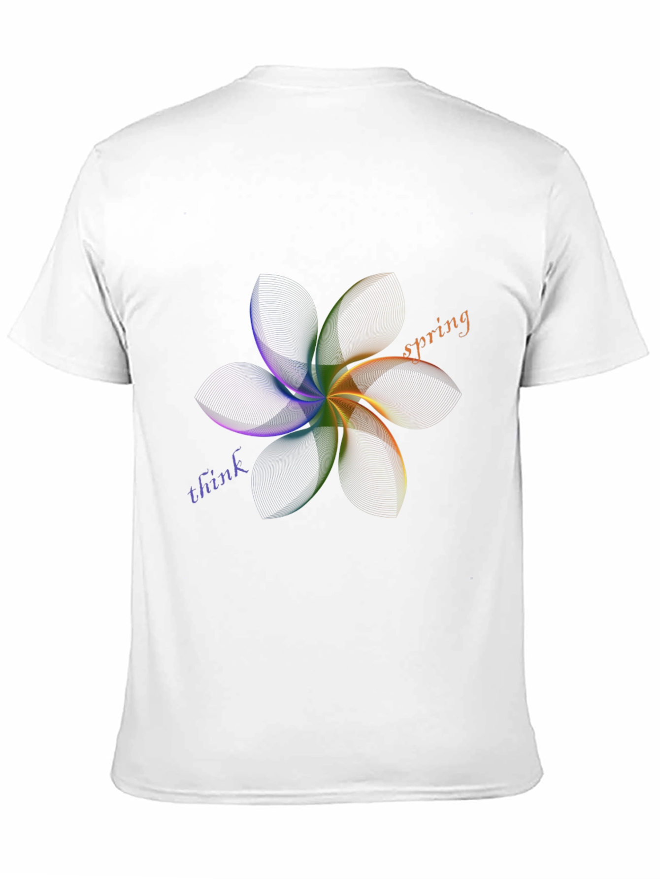 Think Spring Graphic Tee - Stylish Mens Black T-Shirt