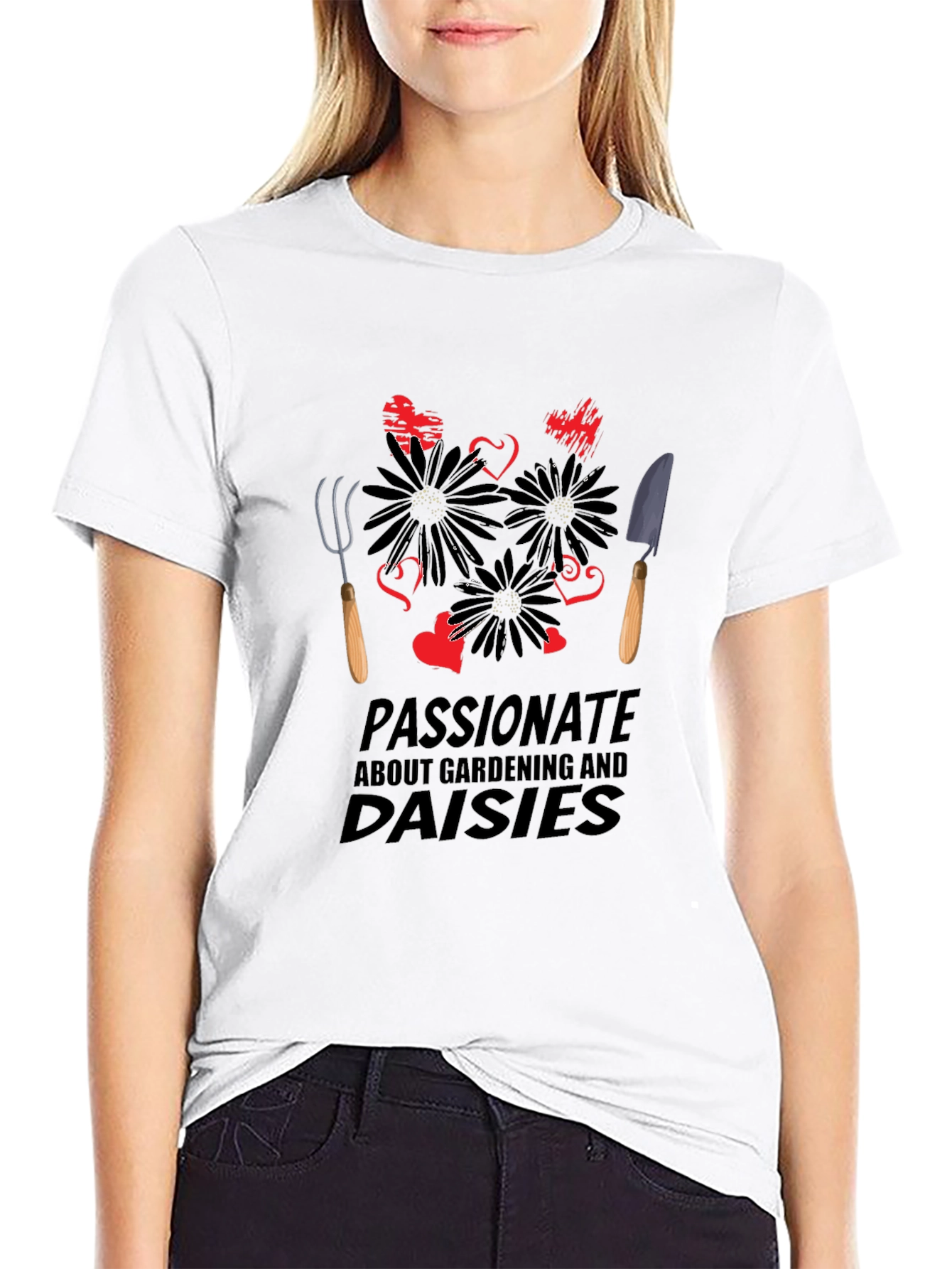 Gardening & Daisies Graphic Tee