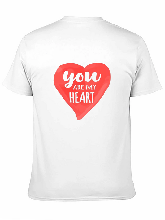 You Are My Heart Black Graphic Tee