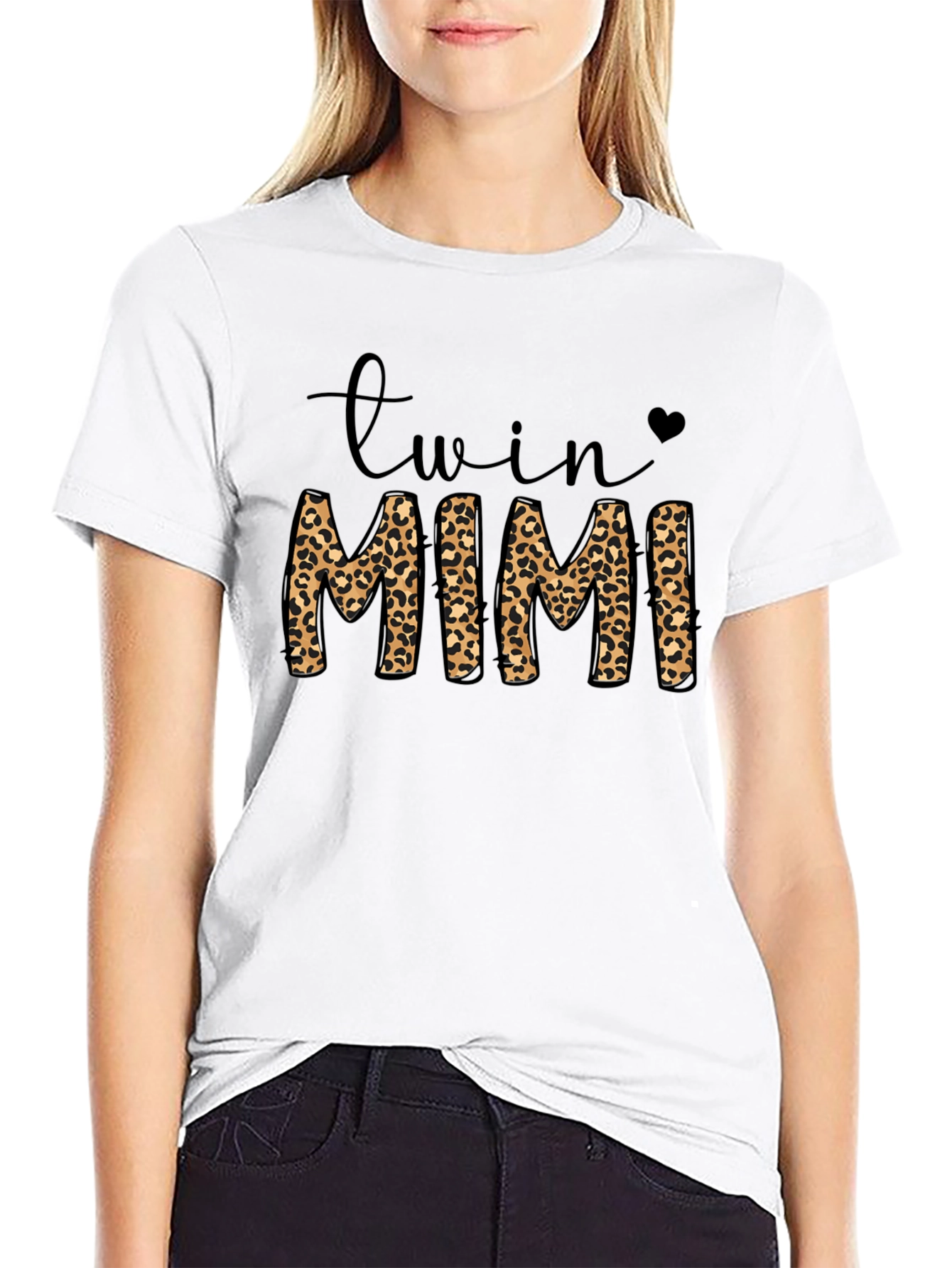 Twin Mimi Leopard Print T-Shirt