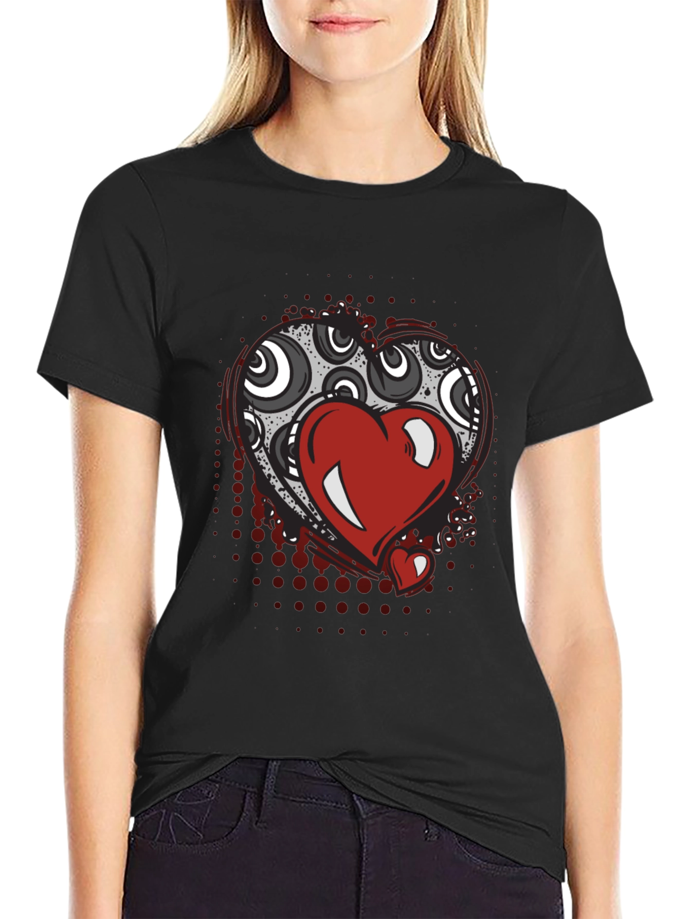 Heart Graphic Tee - Modern Love Design