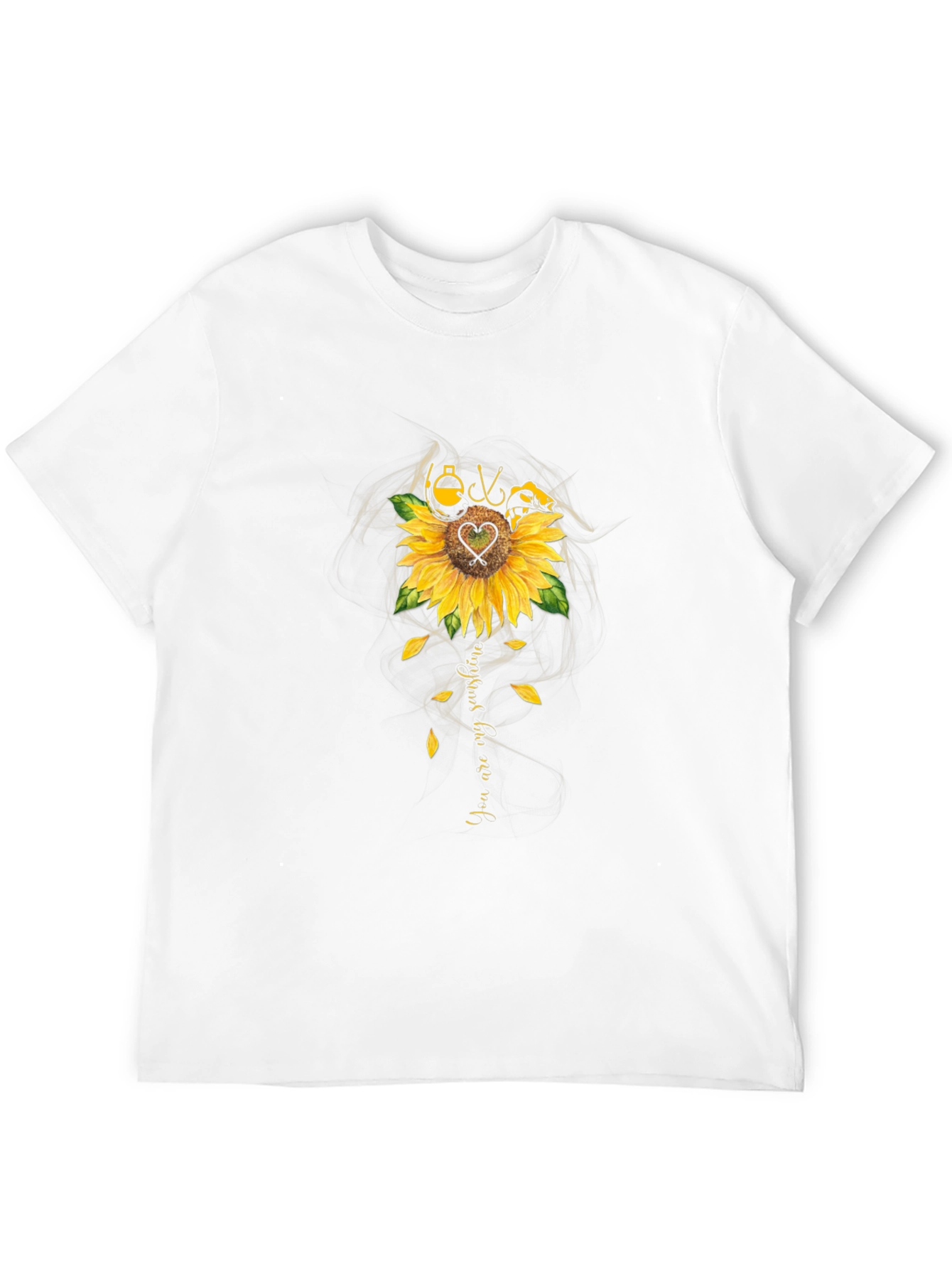 Sunflower Fishing T-Shirt - You Are My Sunshine Tee