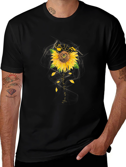 Sunflower Fishing T-Shirt - You Are My Sunshine Tee
