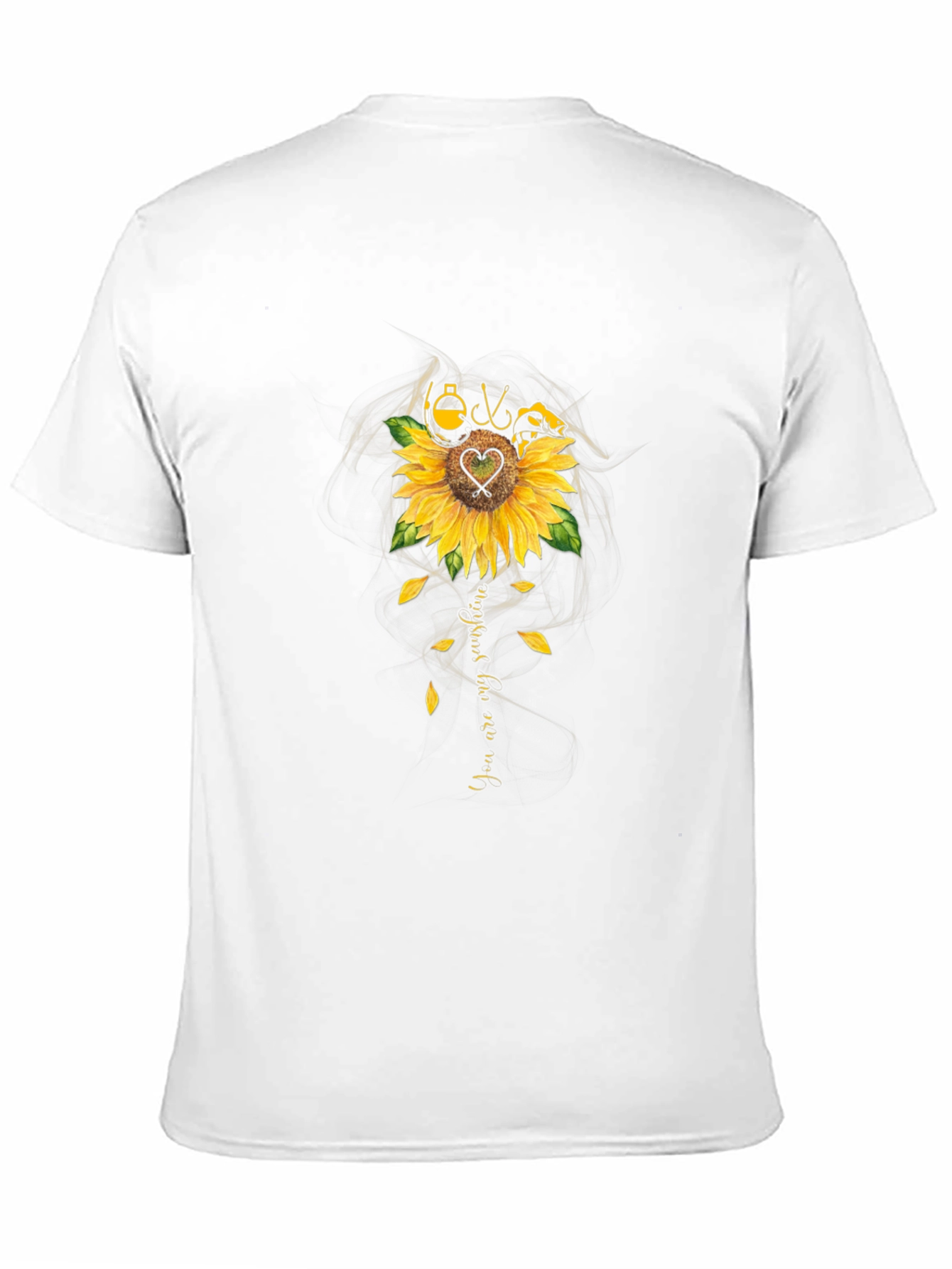Sunflower Fishing T-Shirt - You Are My Sunshine Tee
