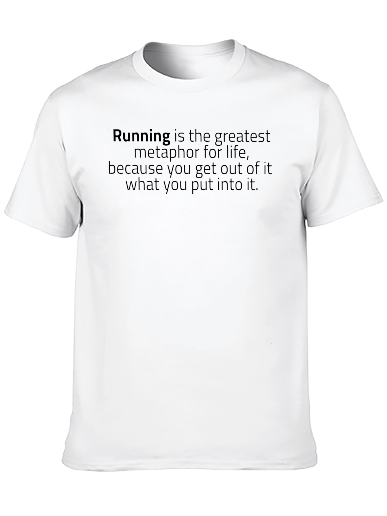 Running Metaphor T-Shirt - Motivational Athletic Apparel