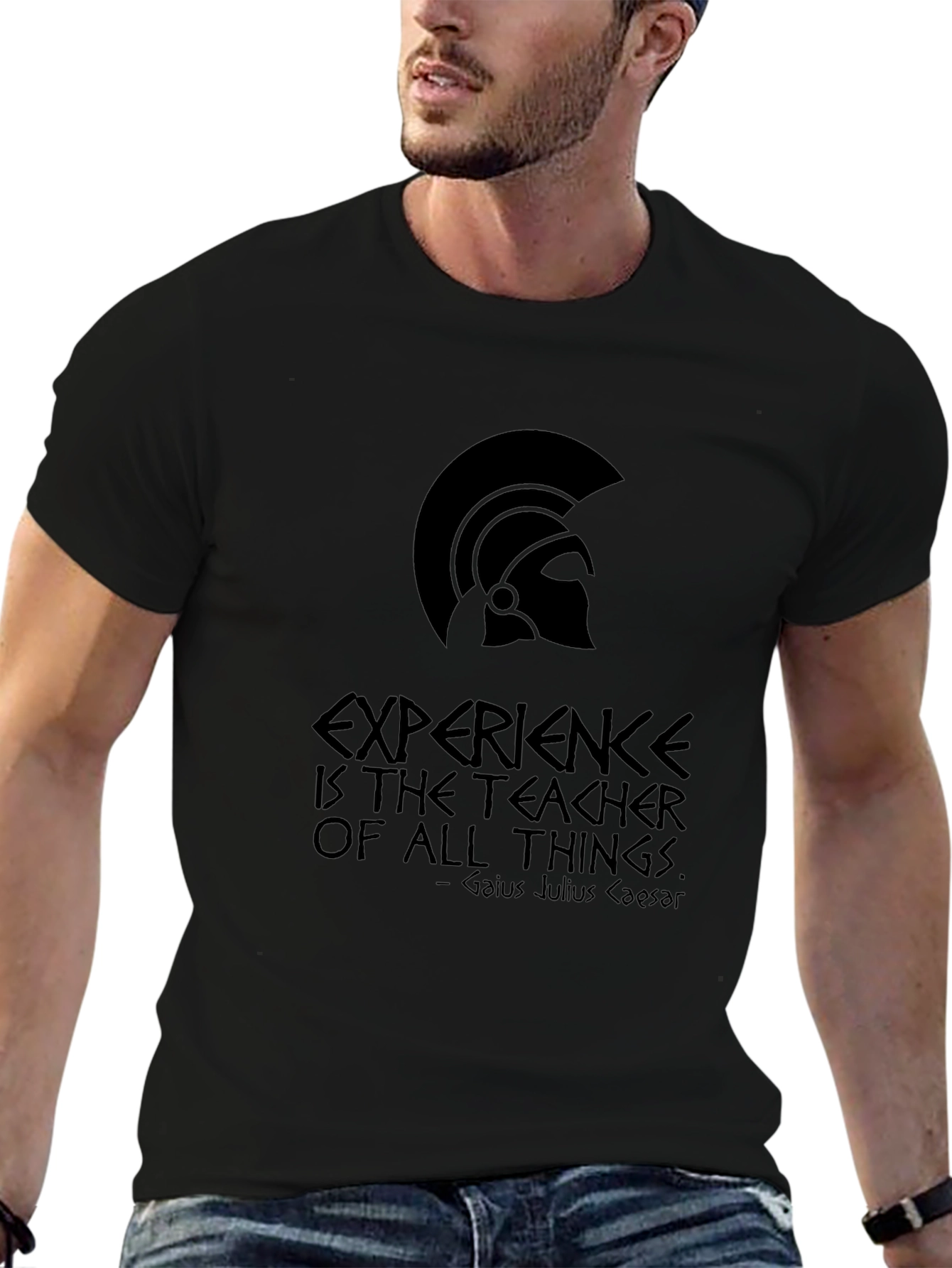 Roman Gladiator T-Shirt - Experience is the Teacher