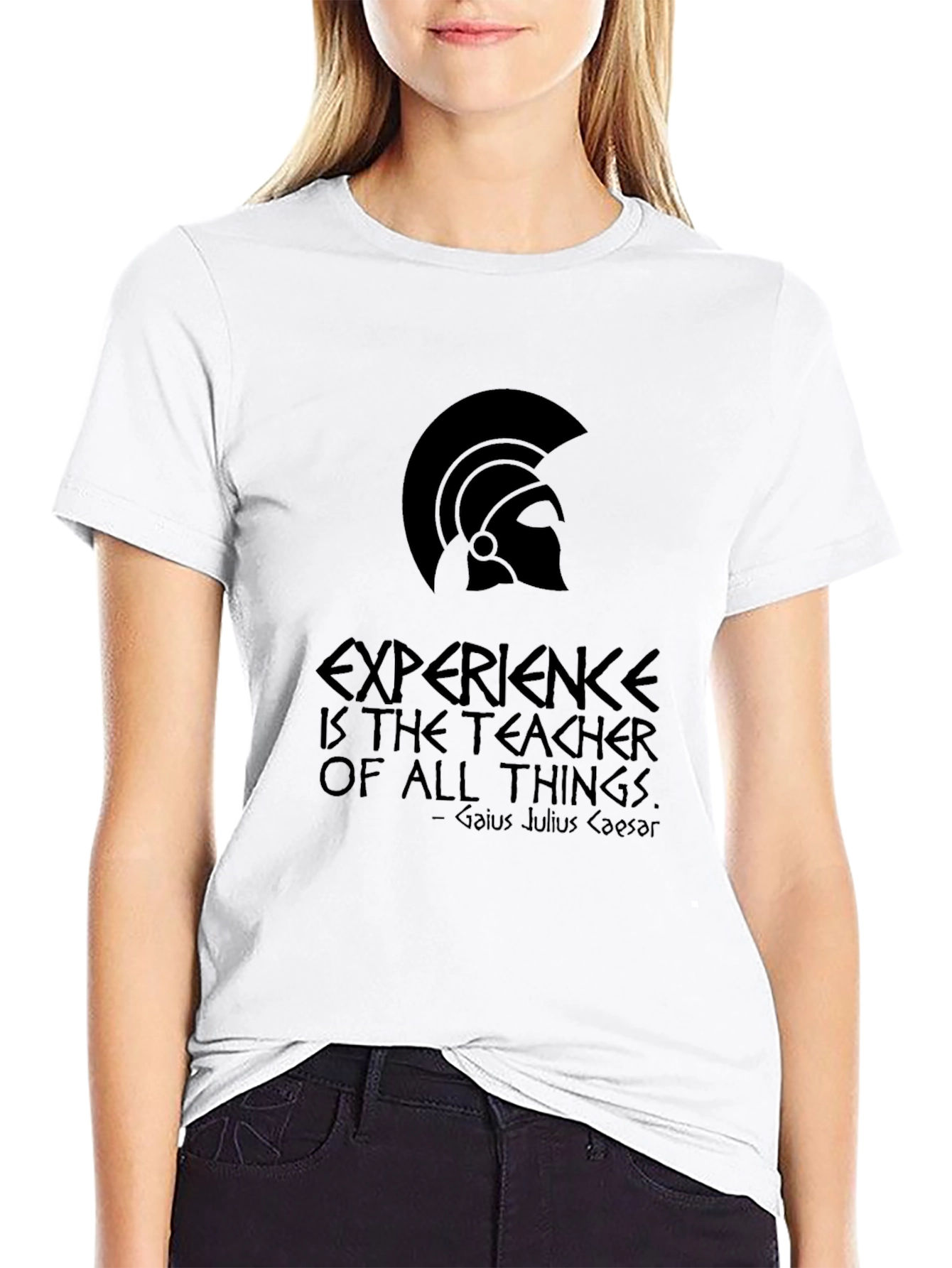Roman Gladiator T-Shirt - Experience is the Teacher
