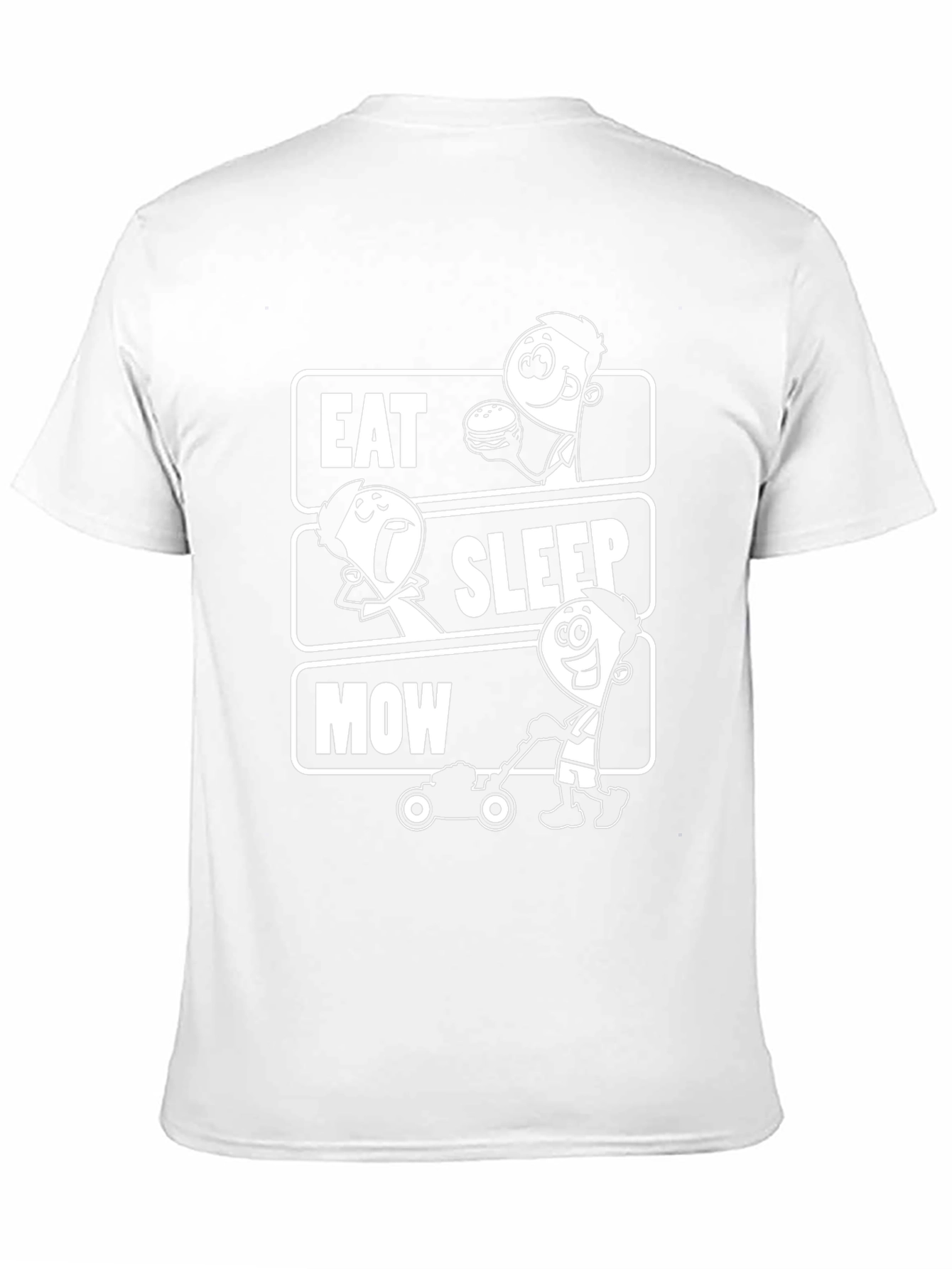 Eat Sleep Mow T-Shirt - Lawn Care Humor