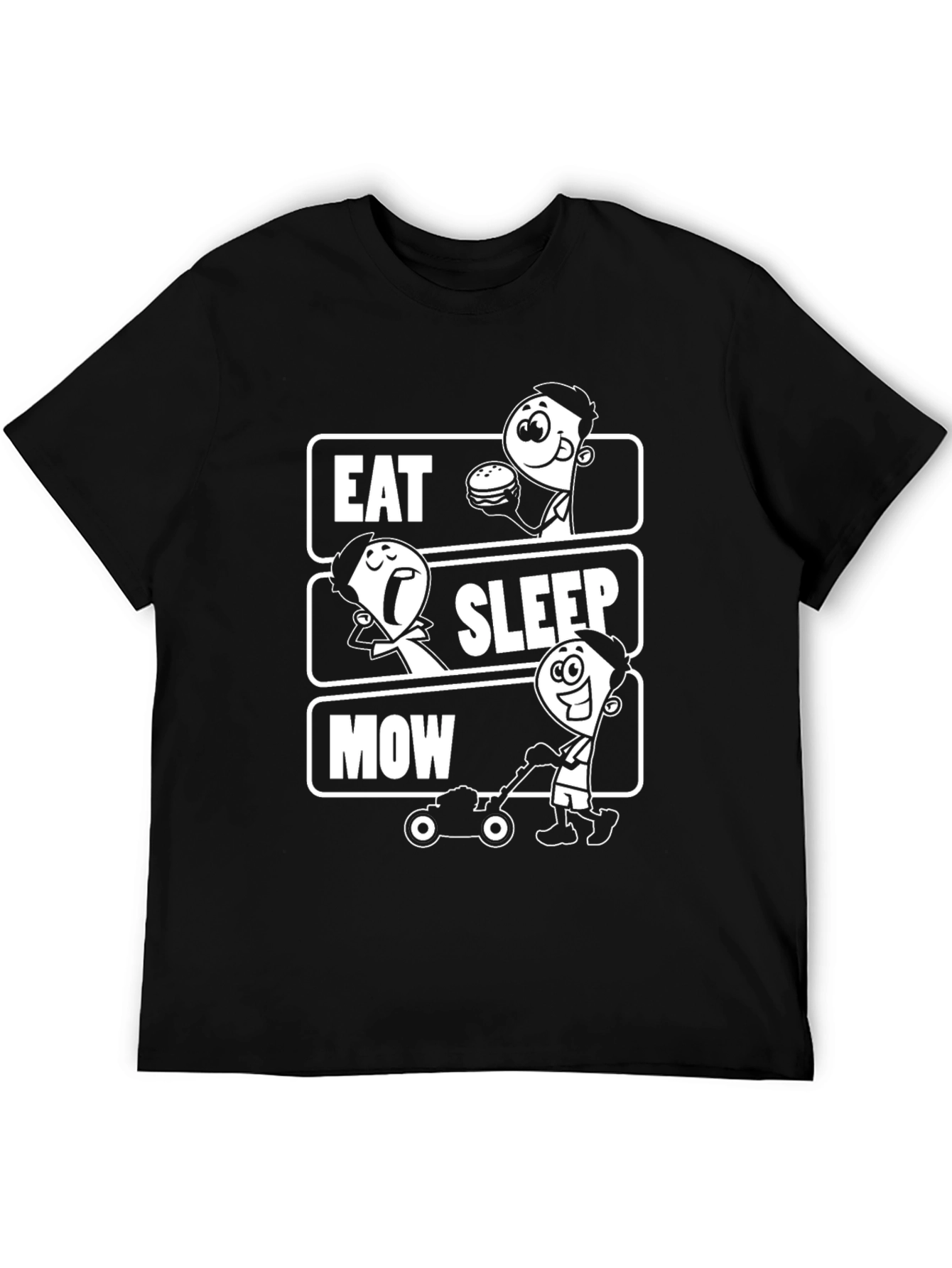 Eat Sleep Mow T-Shirt - Lawn Care Humor