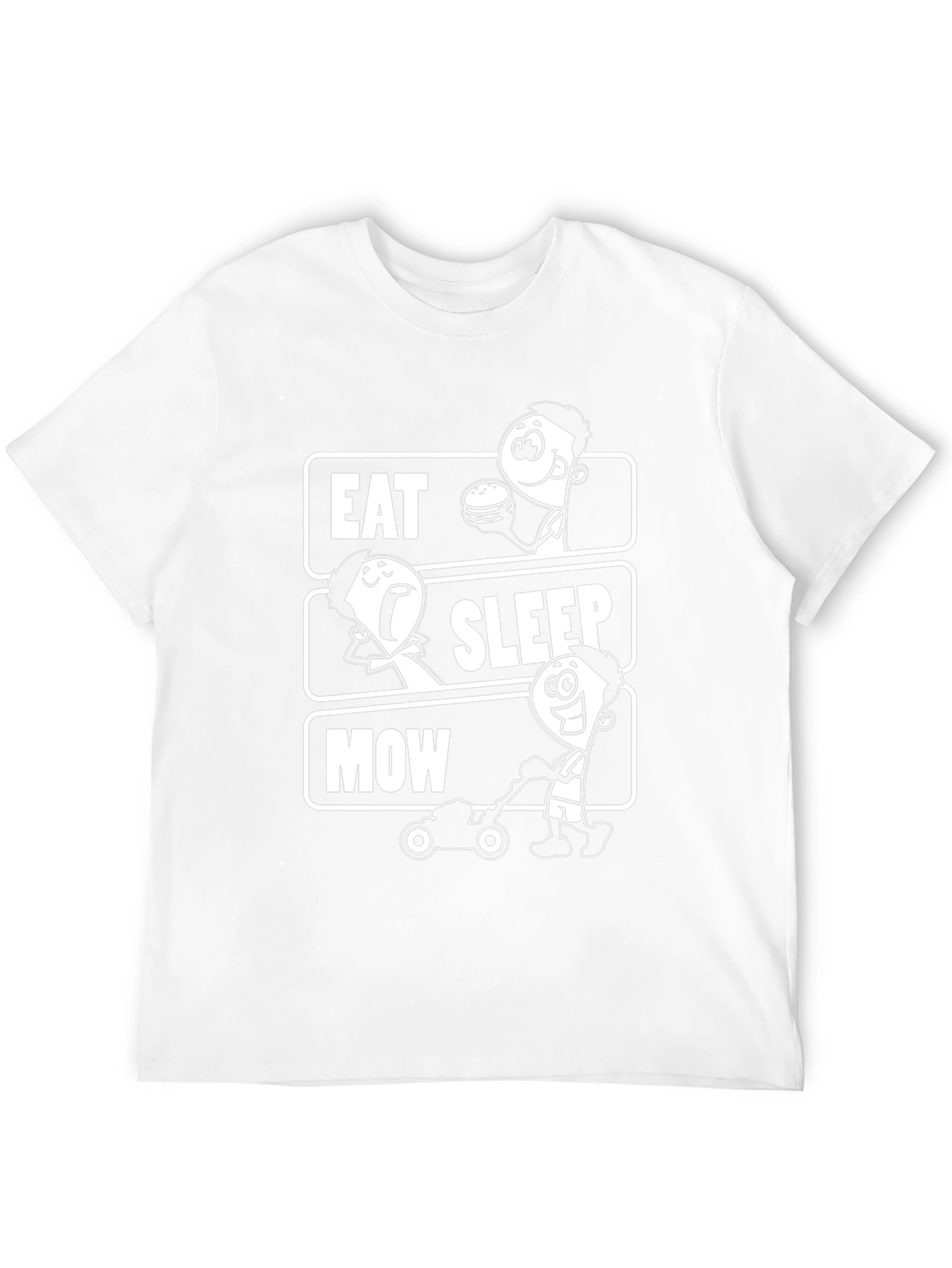 Eat Sleep Mow T-Shirt - Lawn Care Humor