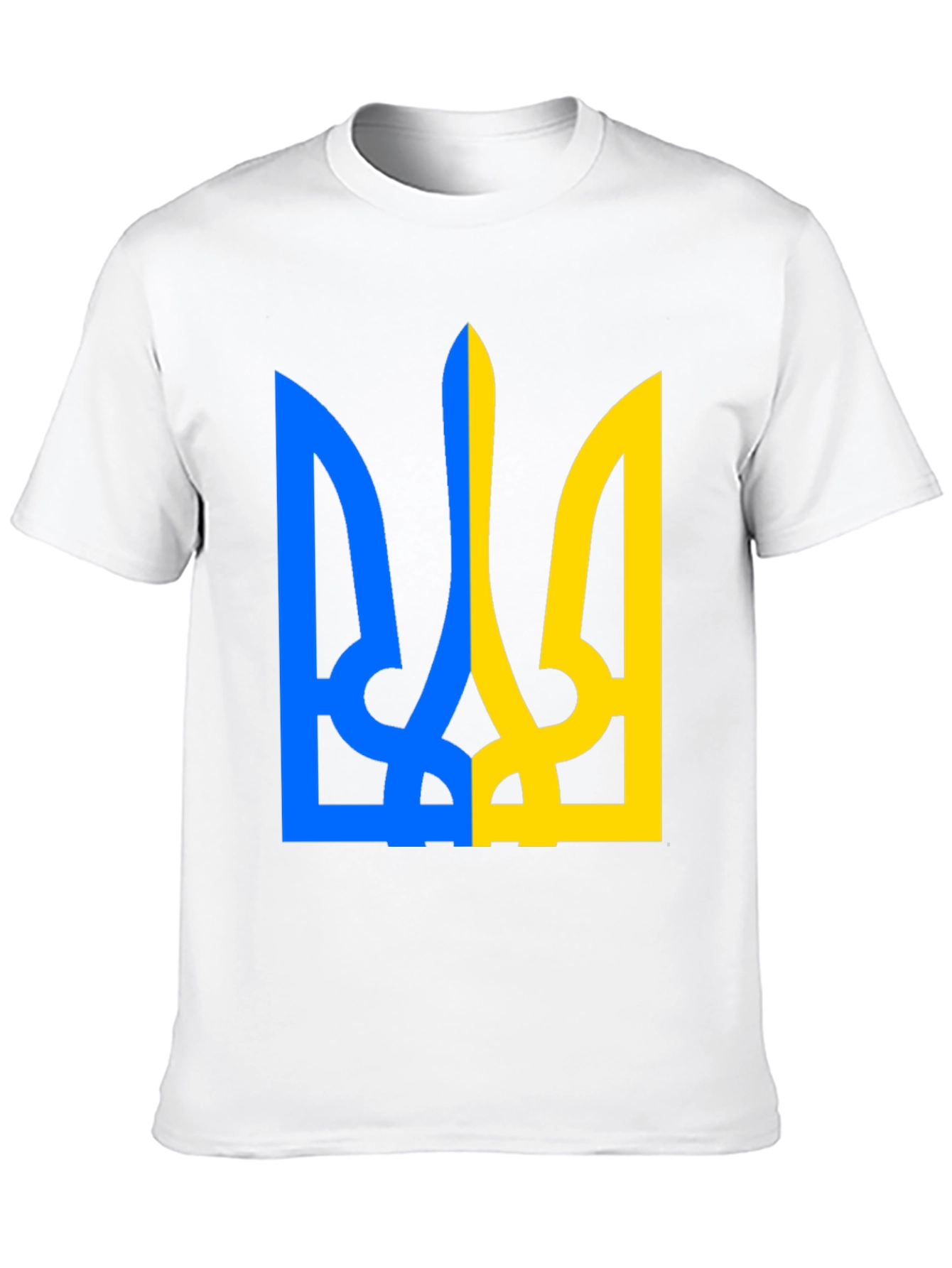 Ukraine Flag Symbol Black T-Shirt