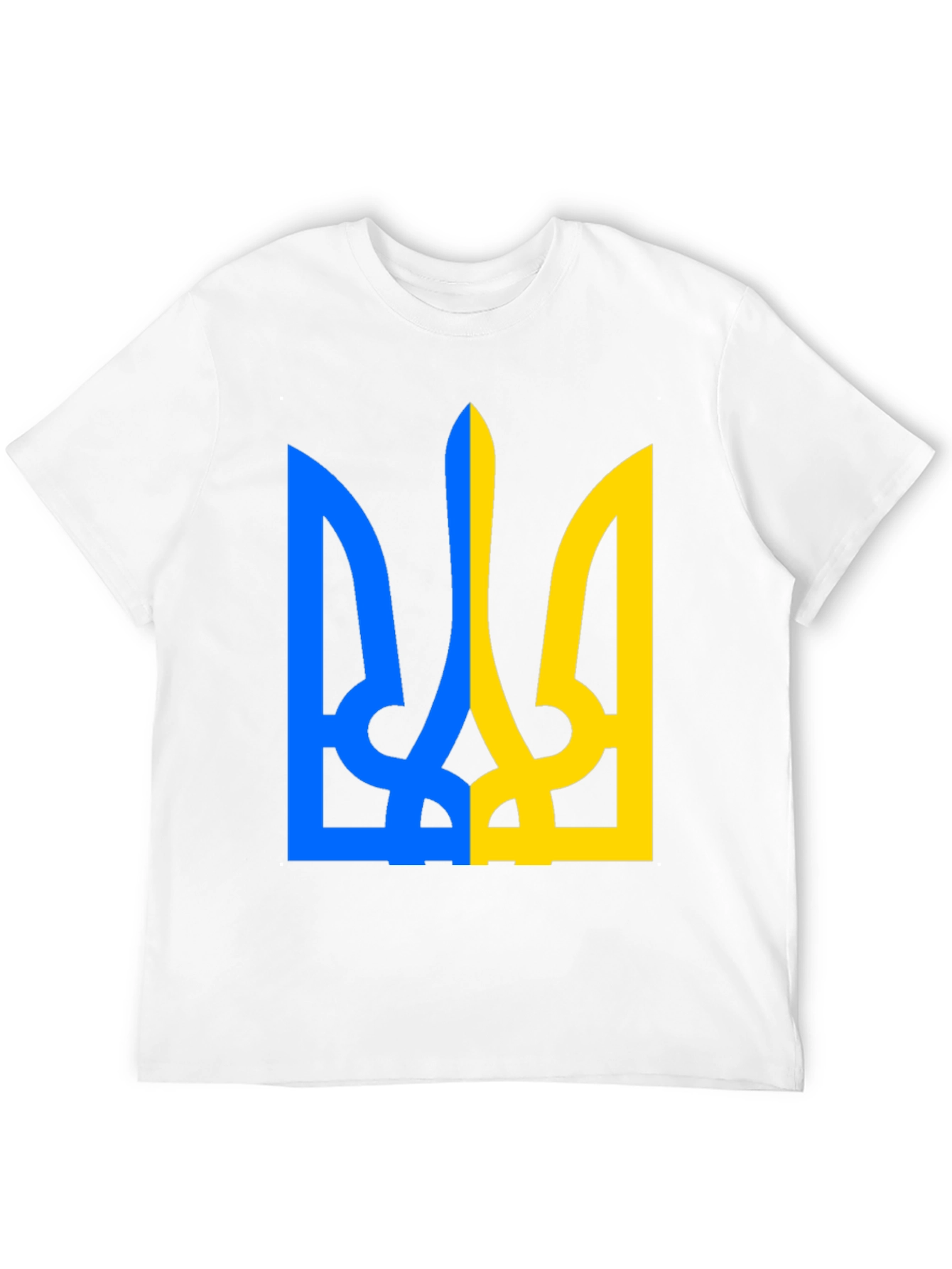 Ukraine Flag Symbol Black T-Shirt
