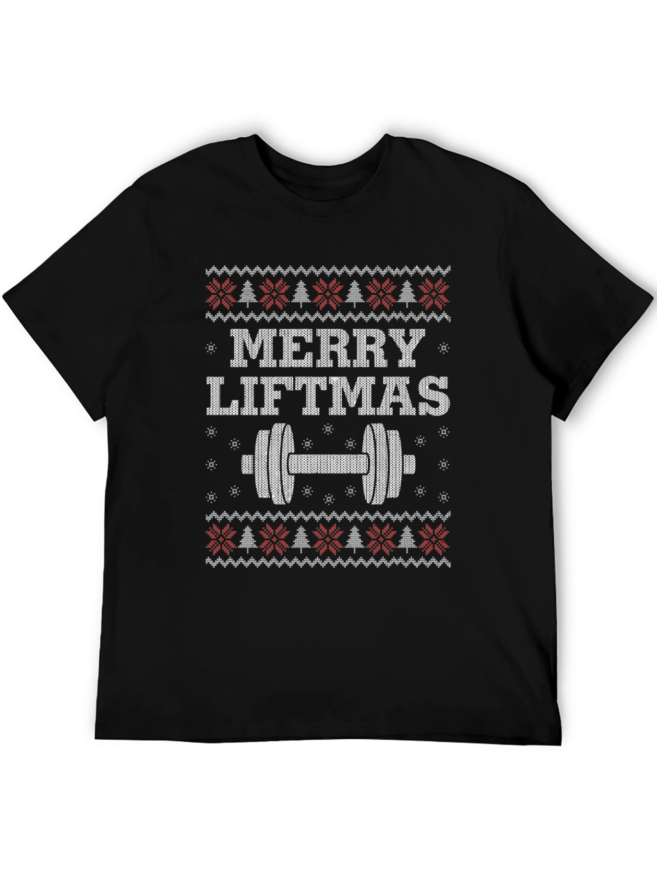 Merry Liftmas Ugly Christmas Sweater Workout T-Shirt