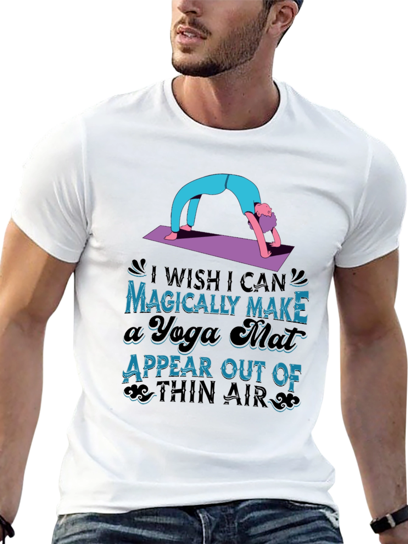 Yoga Mat Graphic T-Shirt - Magically Make it Appear