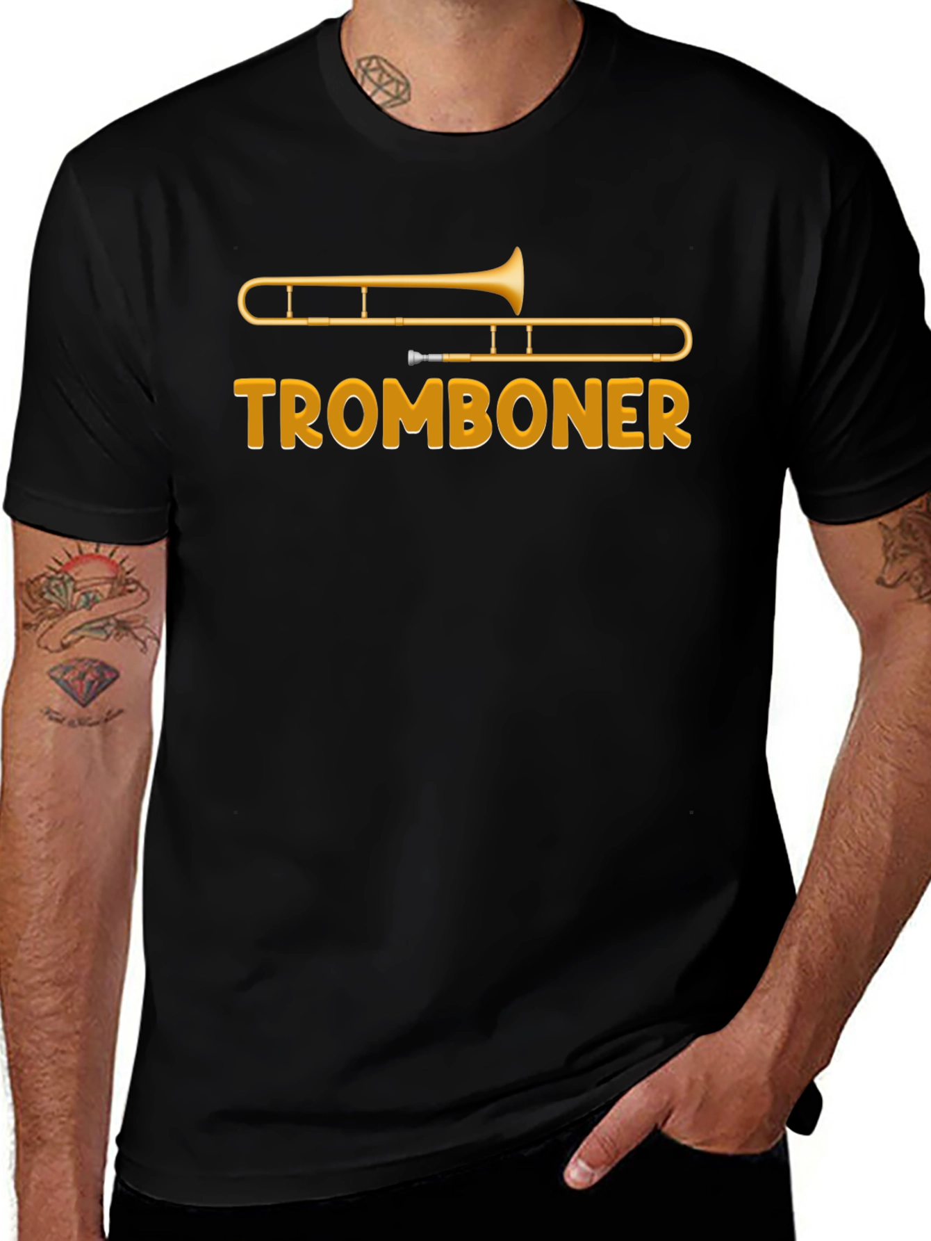 Tromboner Graphic Tee - Funny Music T-Shirt