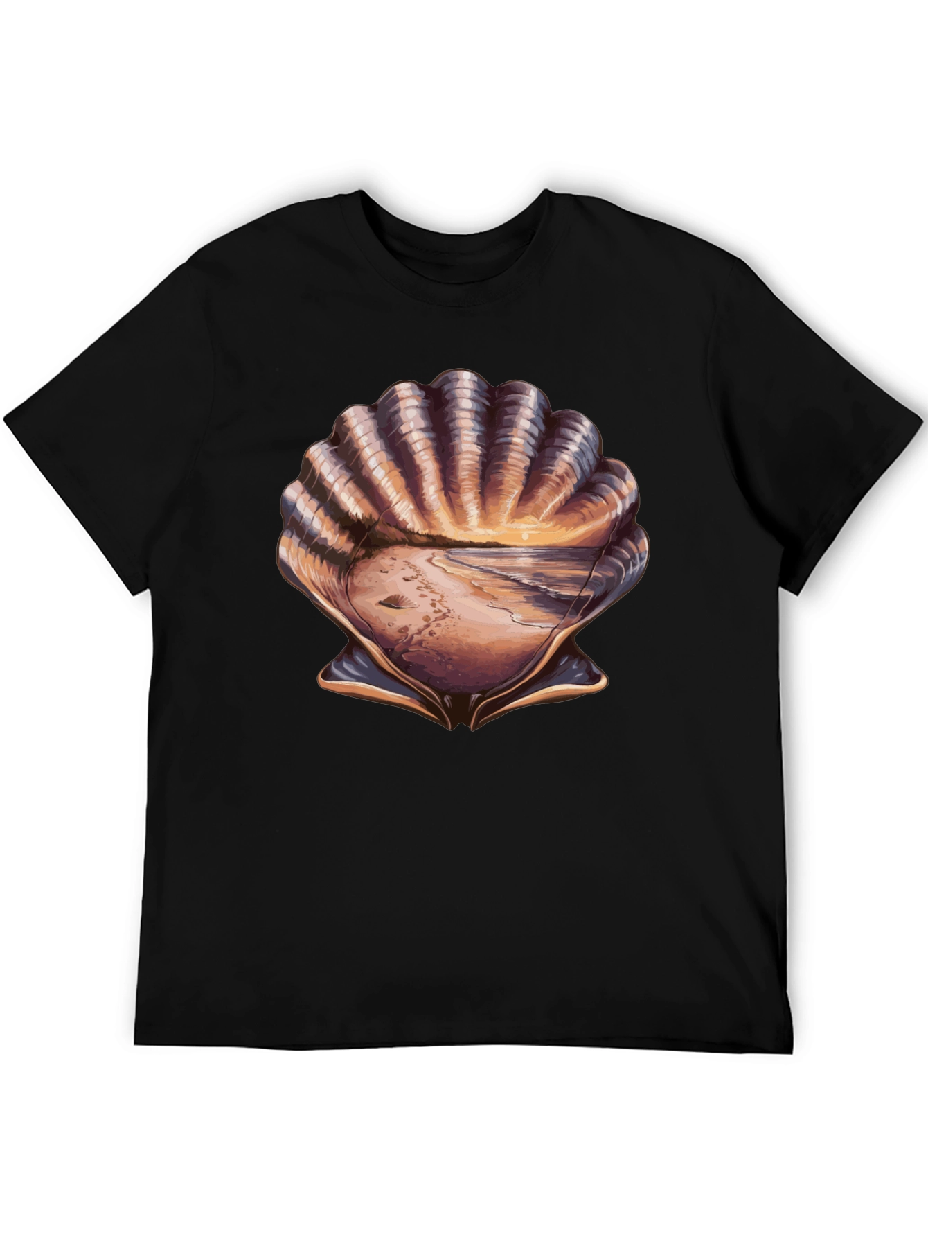 Seashell Beach T-Shirt - Coastal Style
