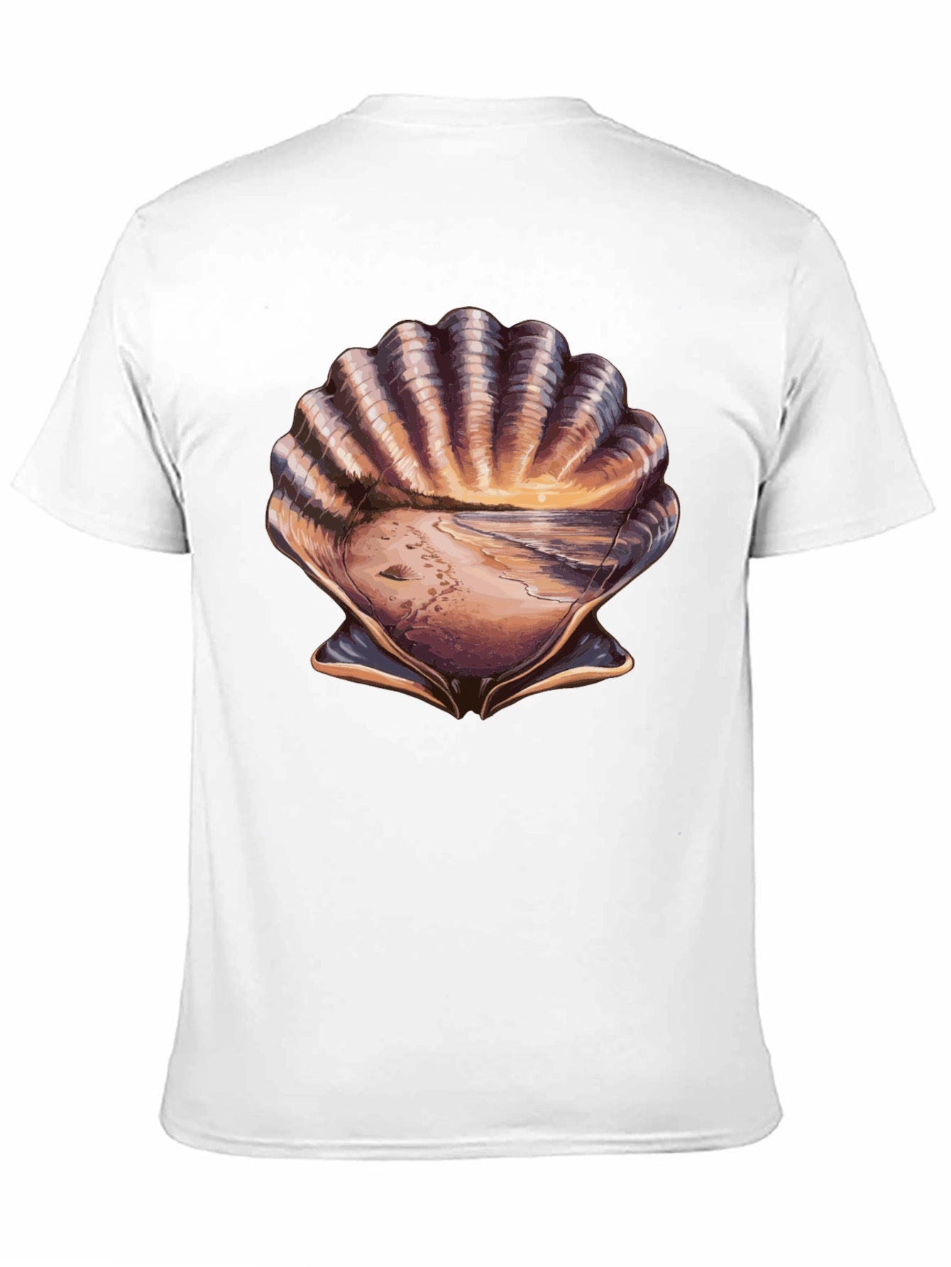 Seashell Beach T-Shirt - Coastal Style