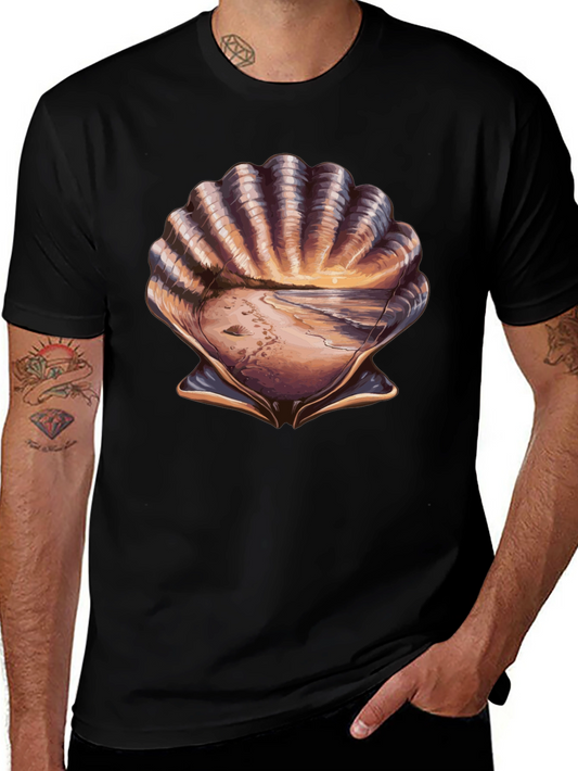 Seashell Beach T-Shirt - Coastal Style