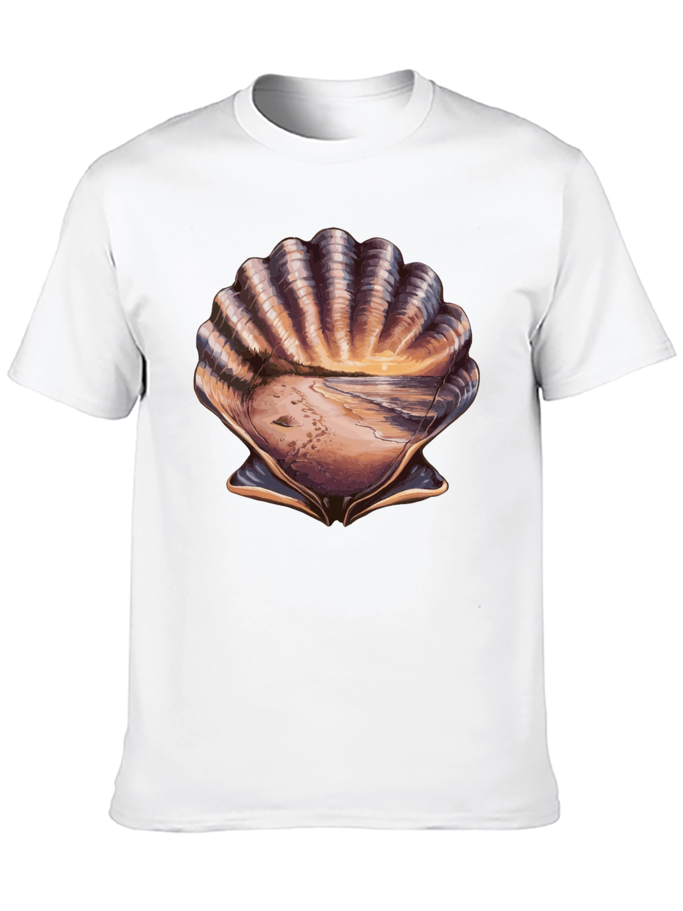 Seashell Beach T-Shirt - Coastal Style