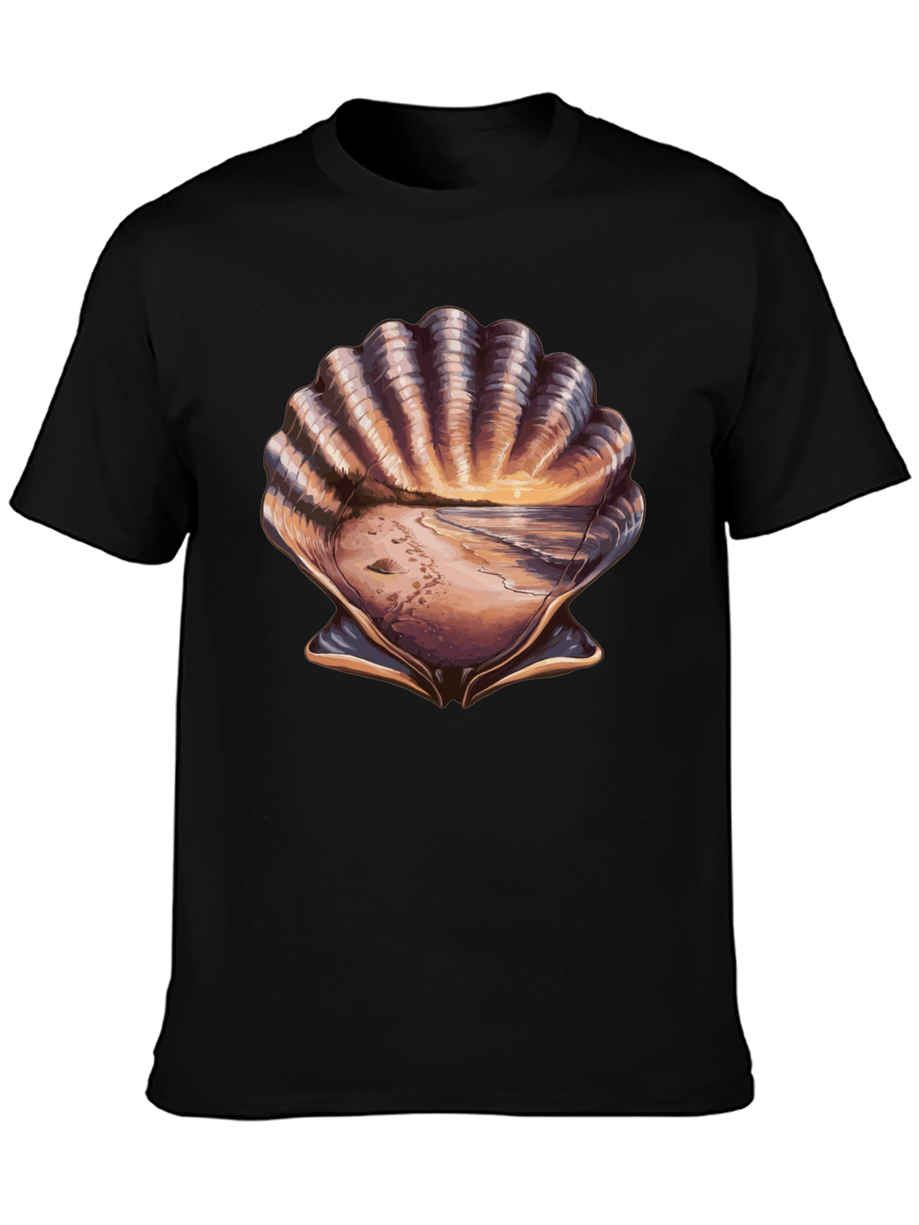 Seashell Beach T-Shirt - Coastal Style