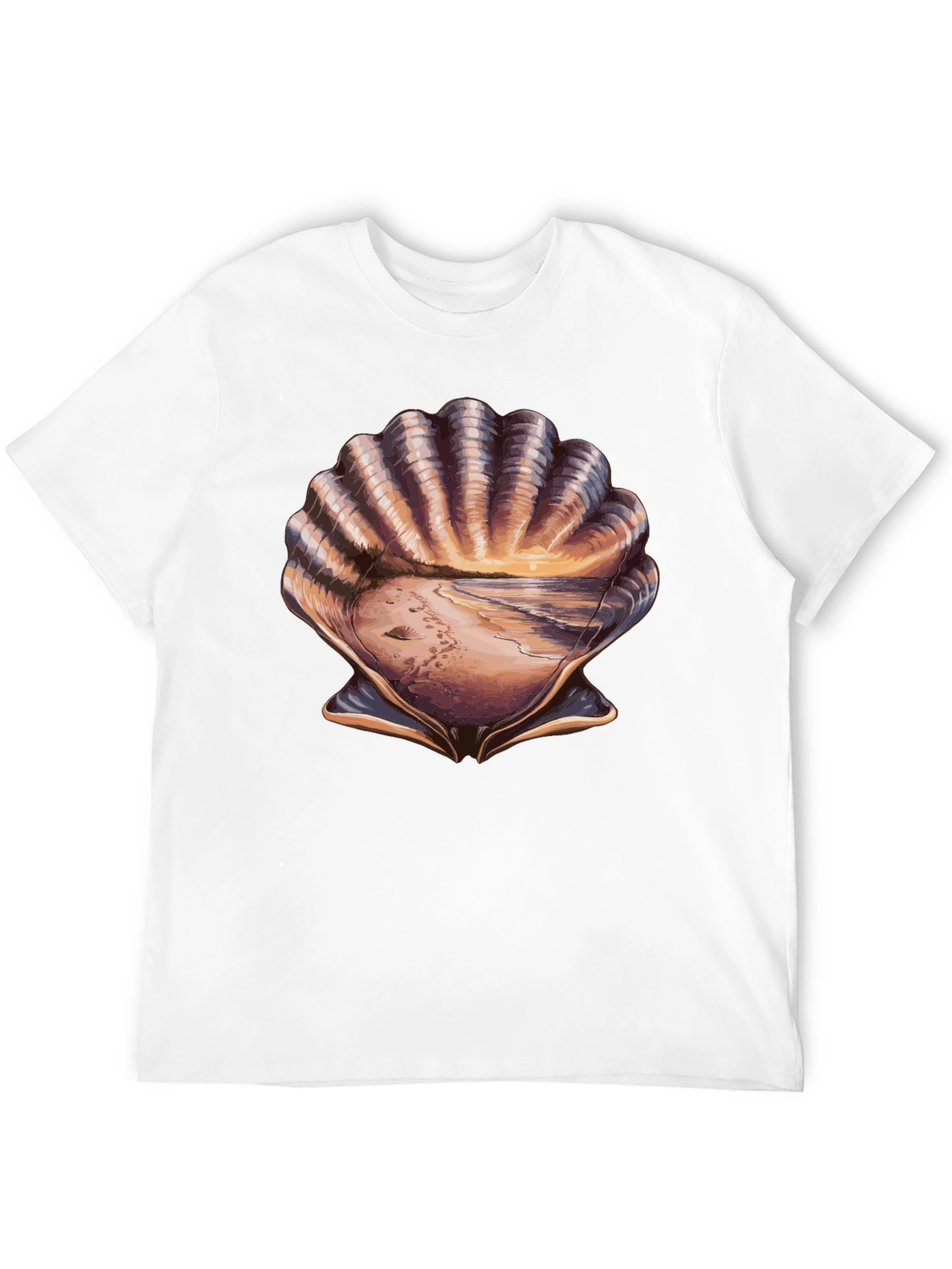 Seashell Beach T-Shirt - Coastal Style