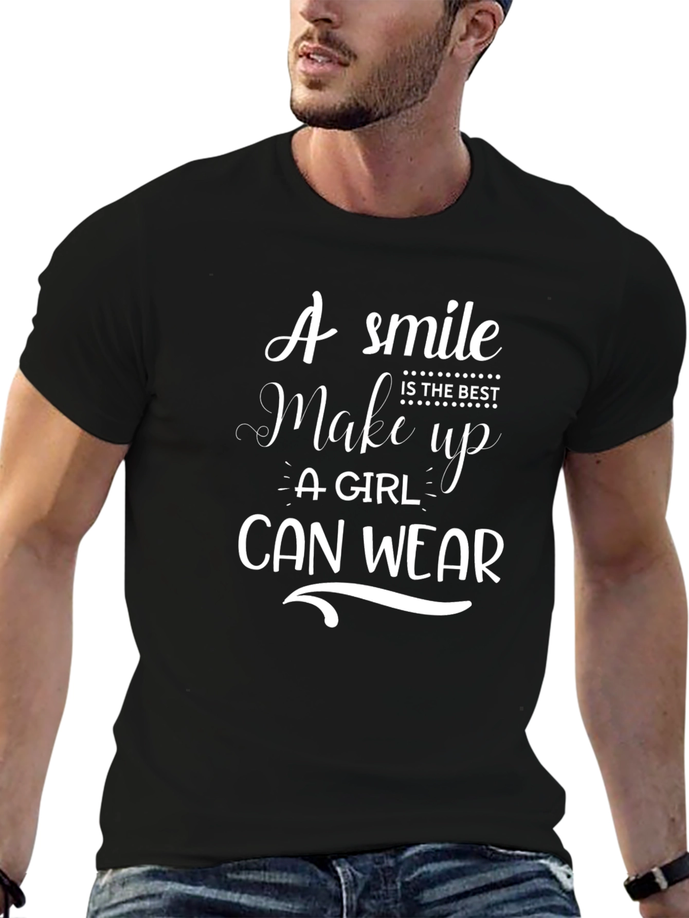 Smile is the Best Makeup T-Shirt