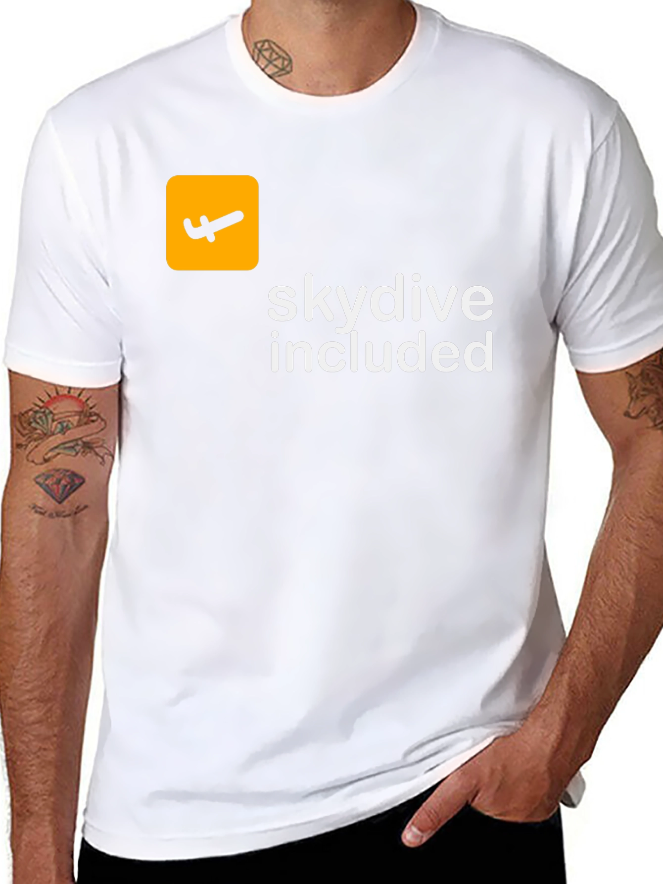 Skydiving Included Black T-Shirt