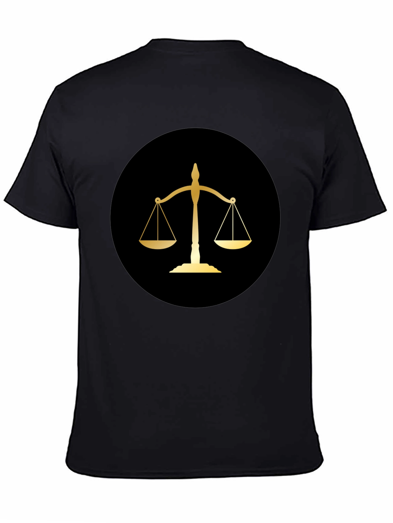 Scales of Justice Graphic Tee - Black