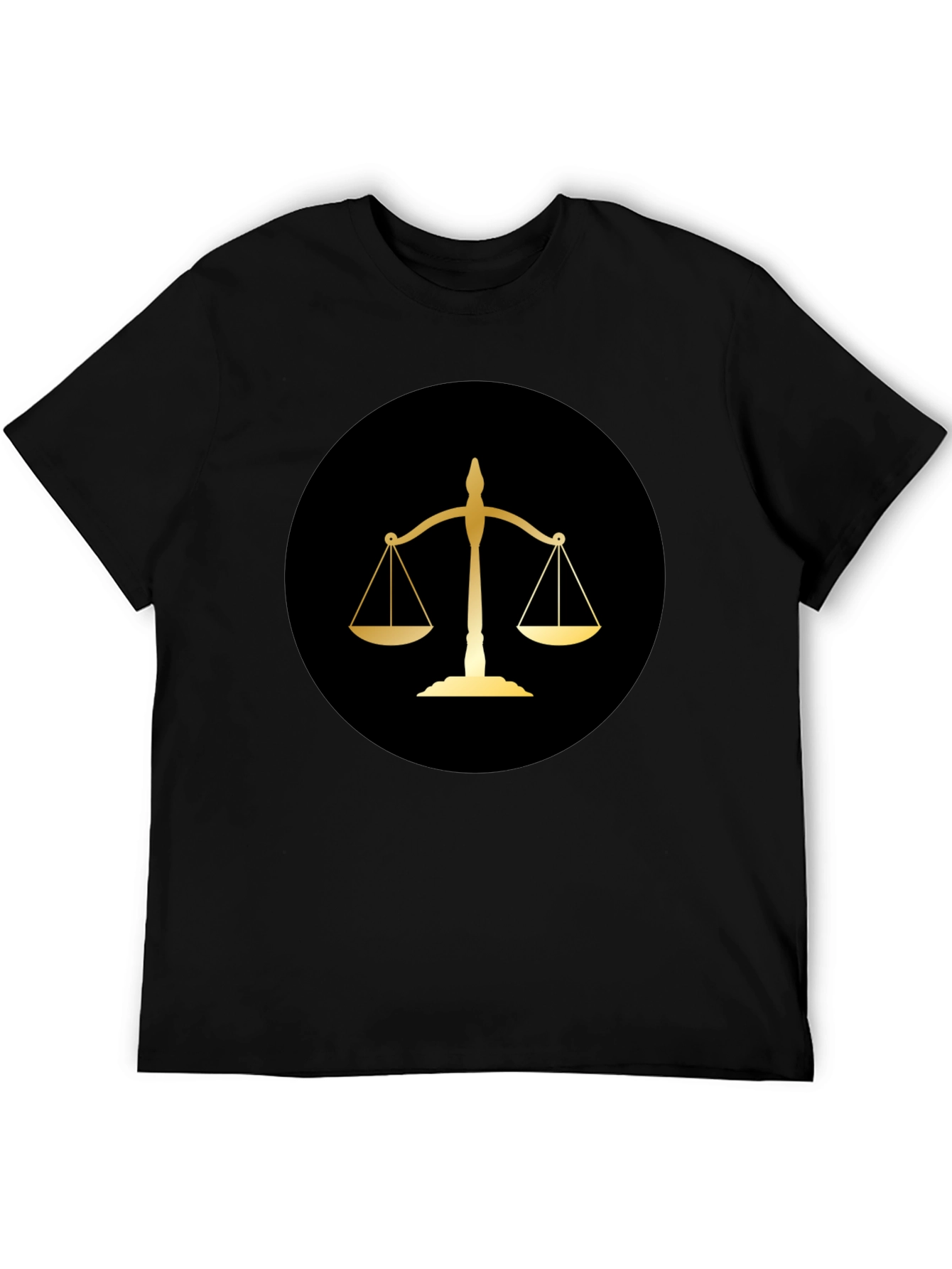 Scales of Justice Graphic Tee - Black