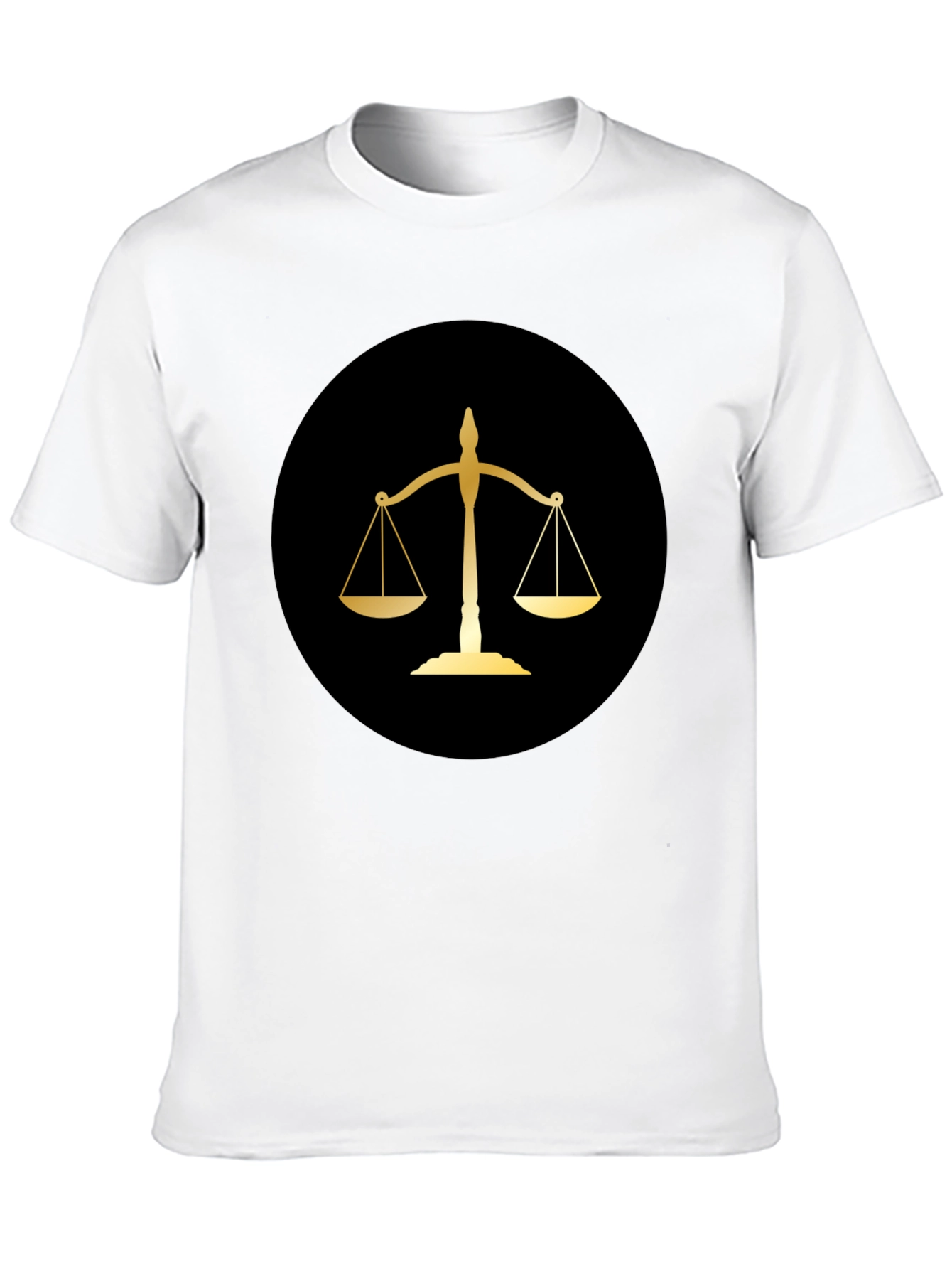 Scales of Justice Graphic Tee - Black