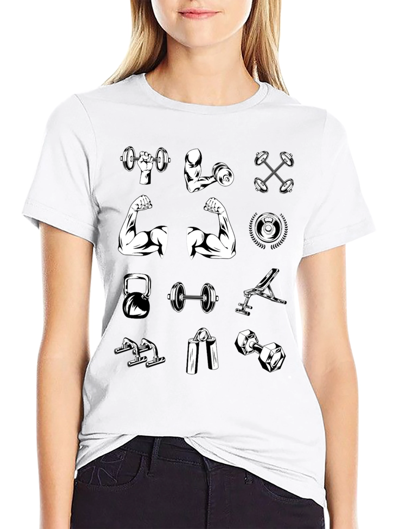 Gym Workout T-Shirt - Weightlifting Design