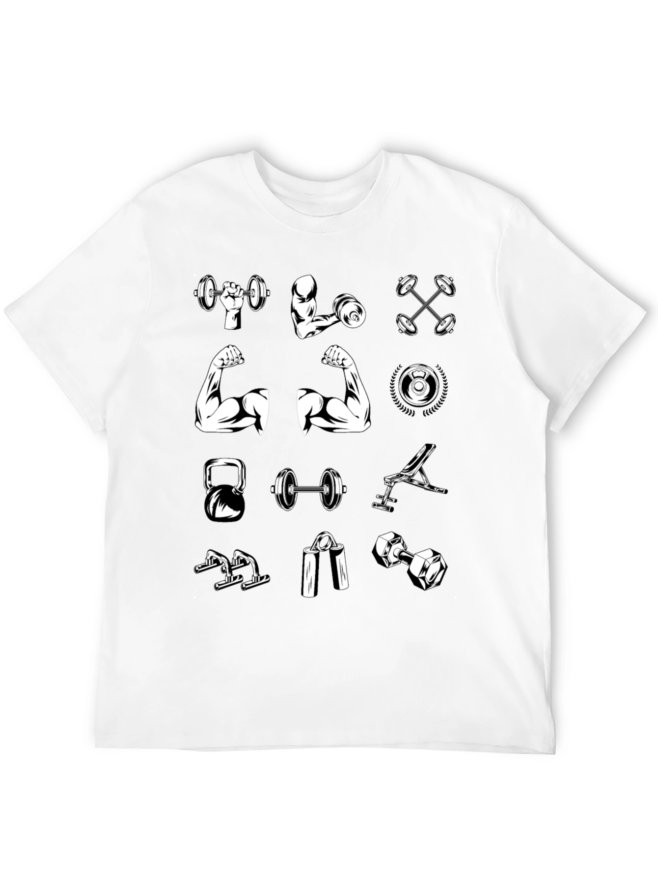 Gym Workout T-Shirt - Weightlifting Design