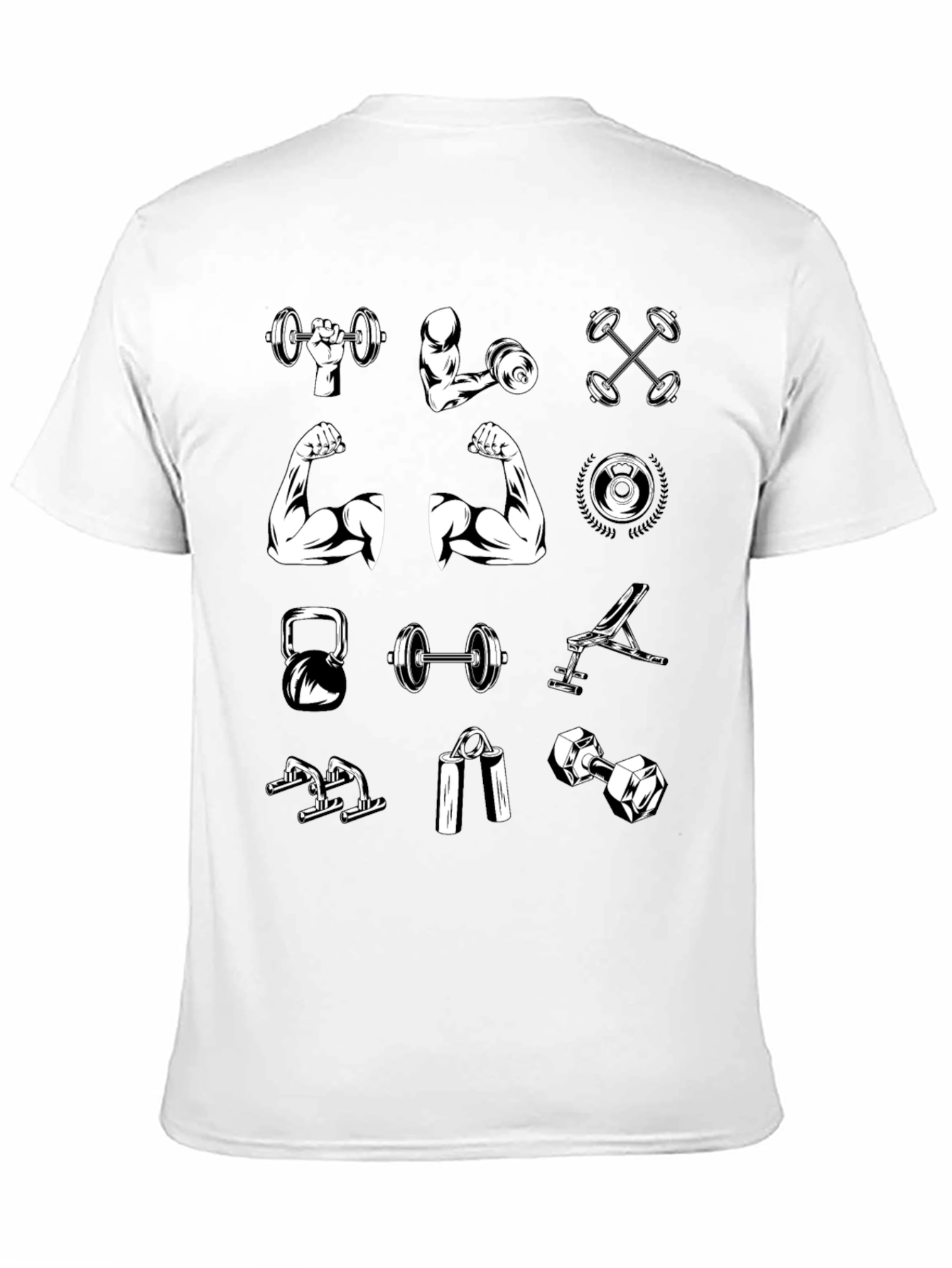 Gym Workout T-Shirt - Weightlifting Design