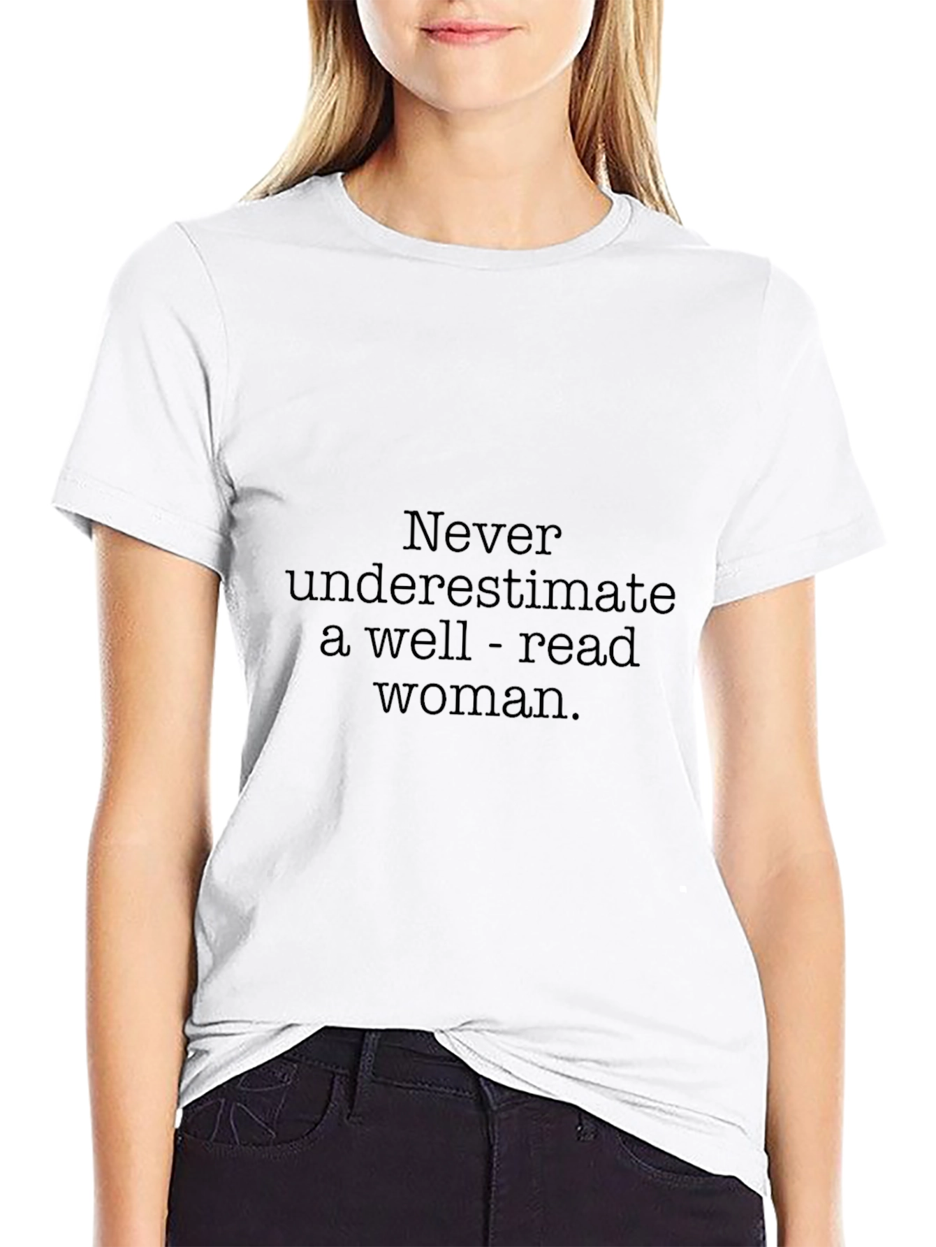 Well-Read Woman Black T-Shirt
