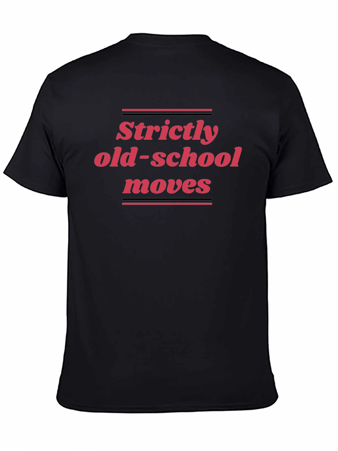 Strictly Old-School Moves Black Graphic Tee