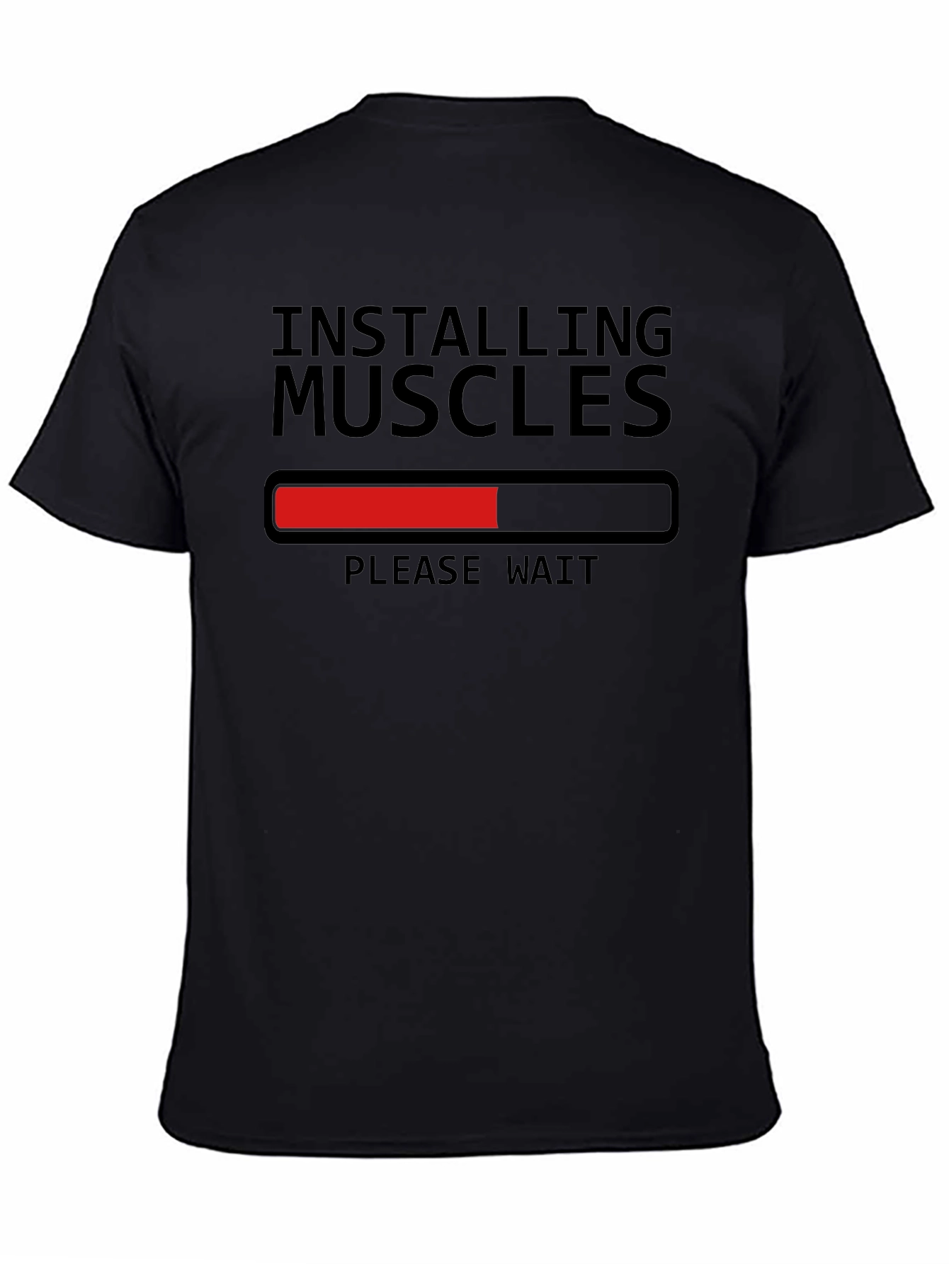Installing Muscles T-Shirt Funny Gym Workout Tee