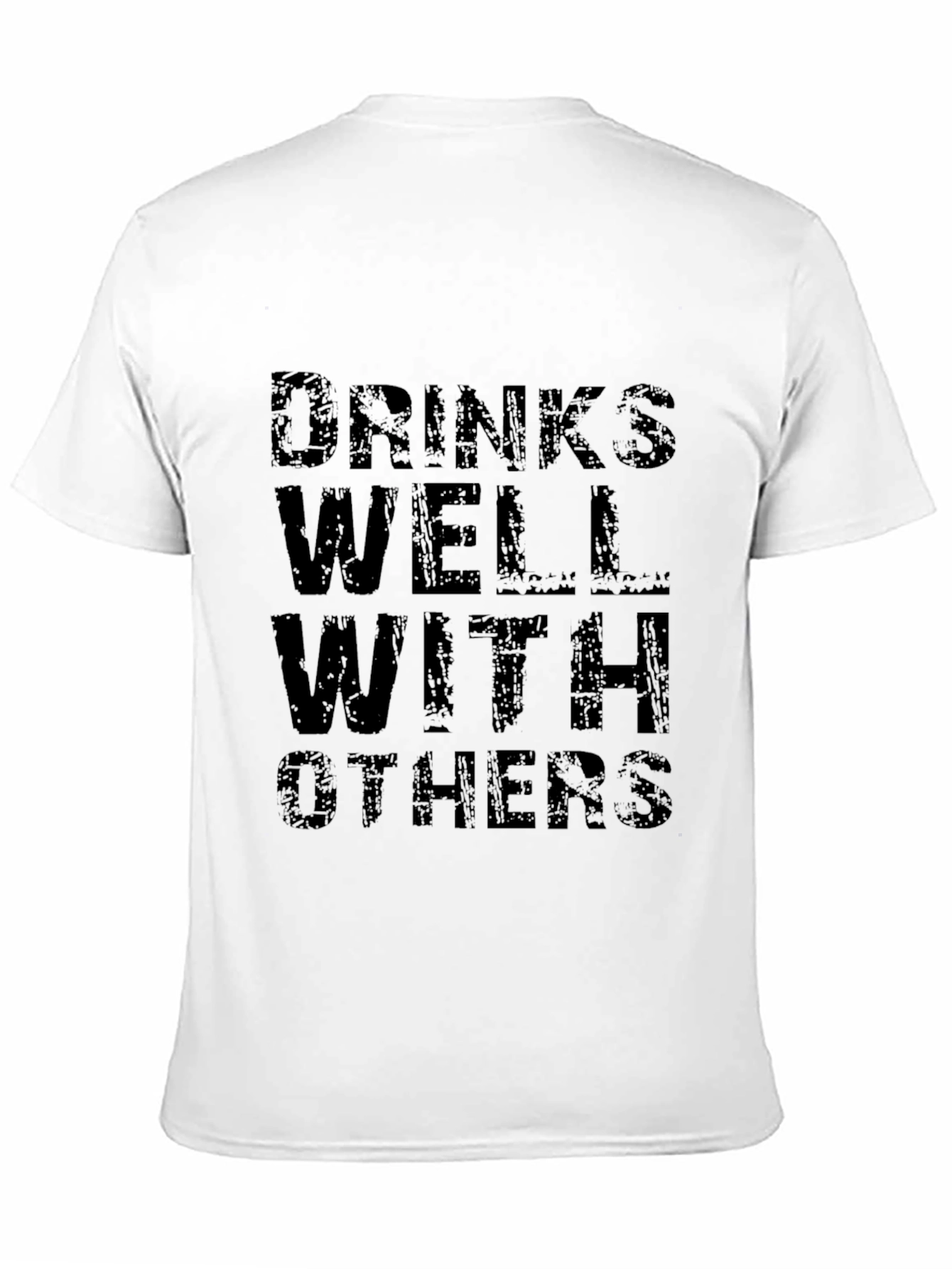 Drinks Well With Others Black Graphic T-Shirt