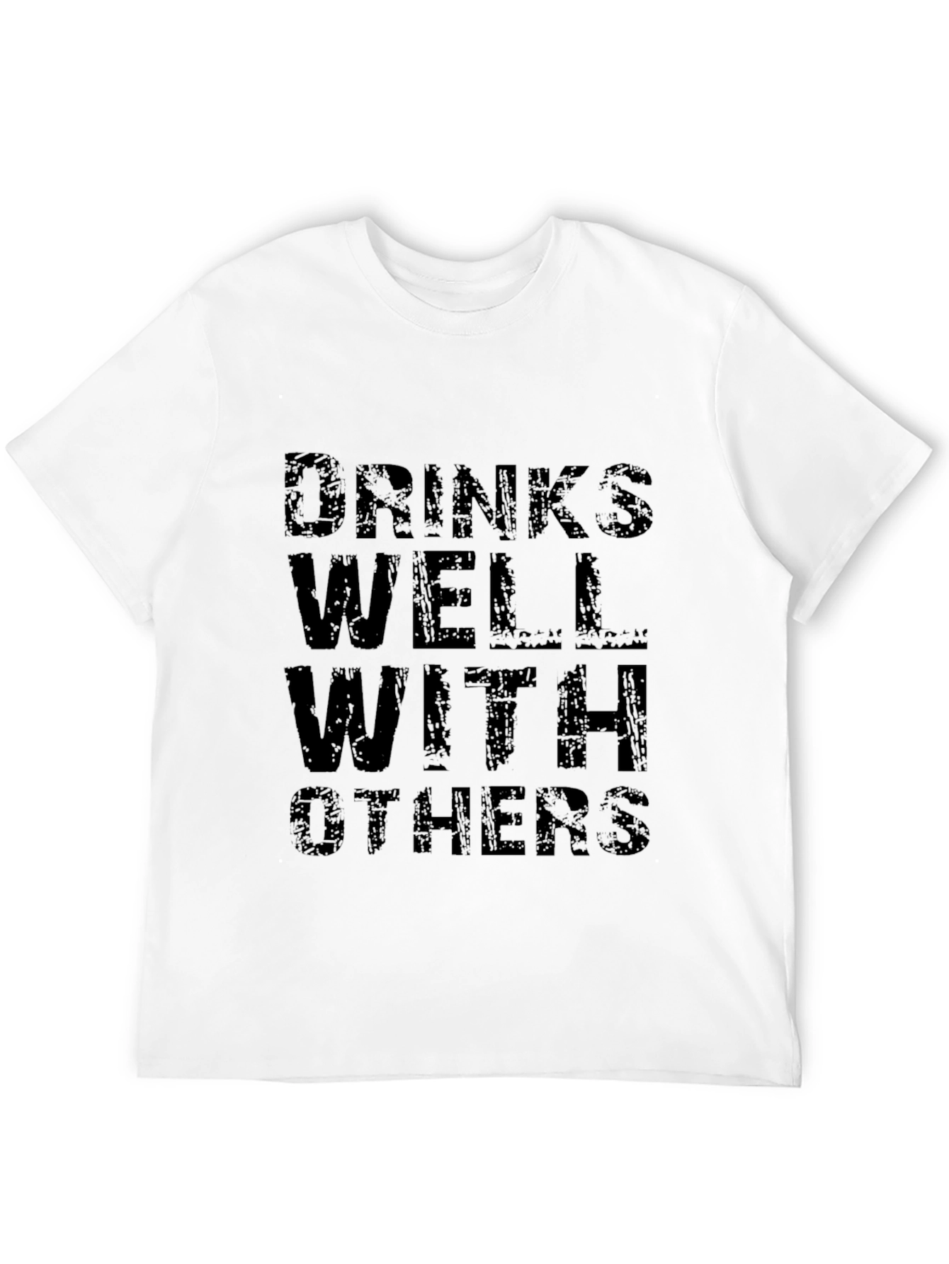 Drinks Well With Others Black Graphic T-Shirt