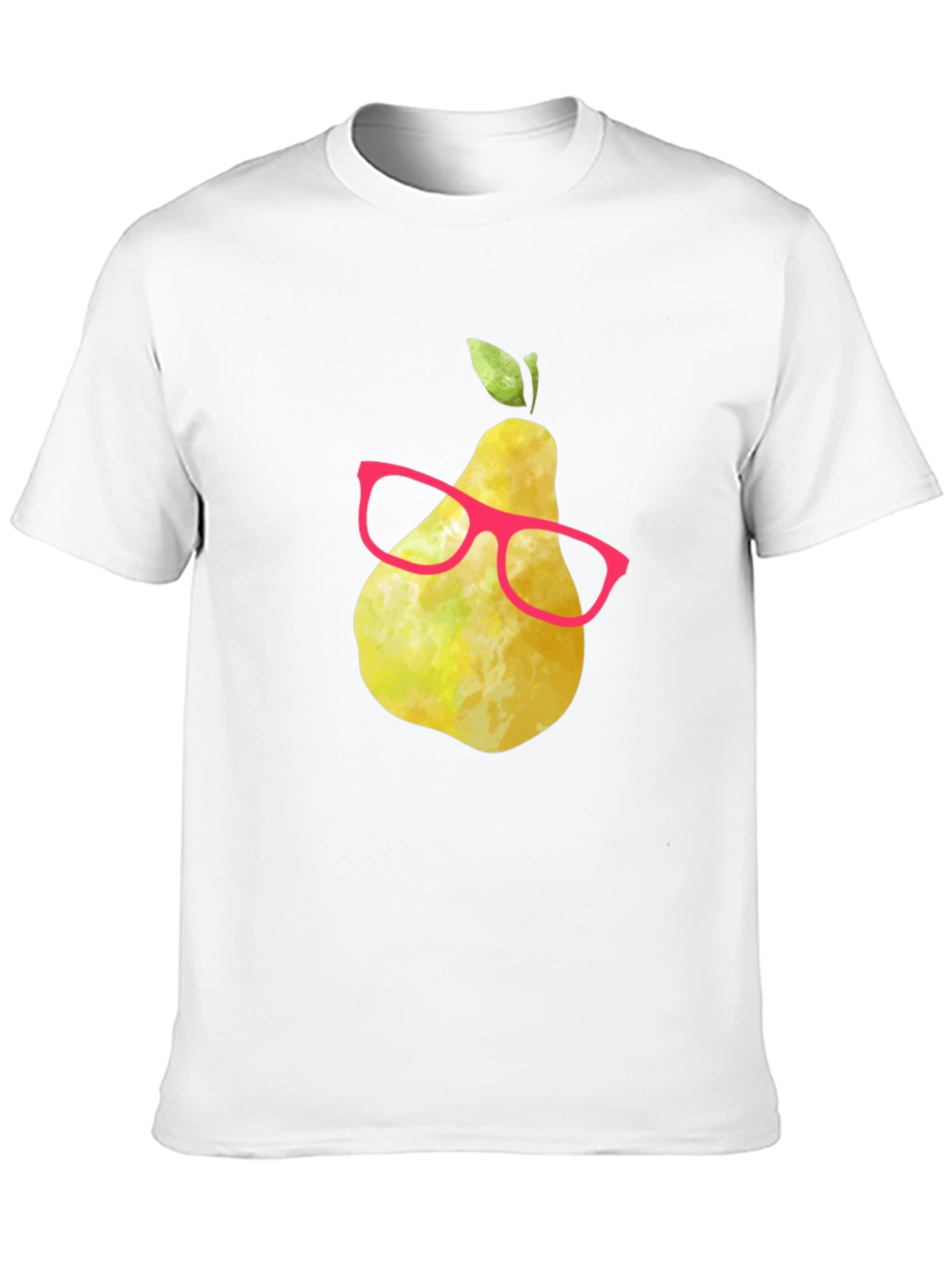 Funny Pear with Glasses Graphic Tee