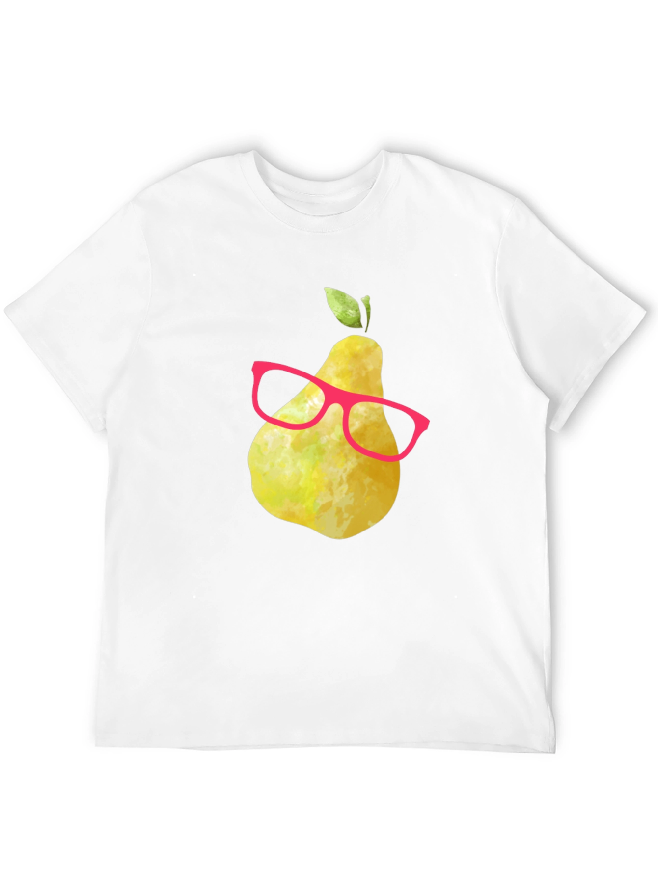 Funny Pear with Glasses Graphic Tee