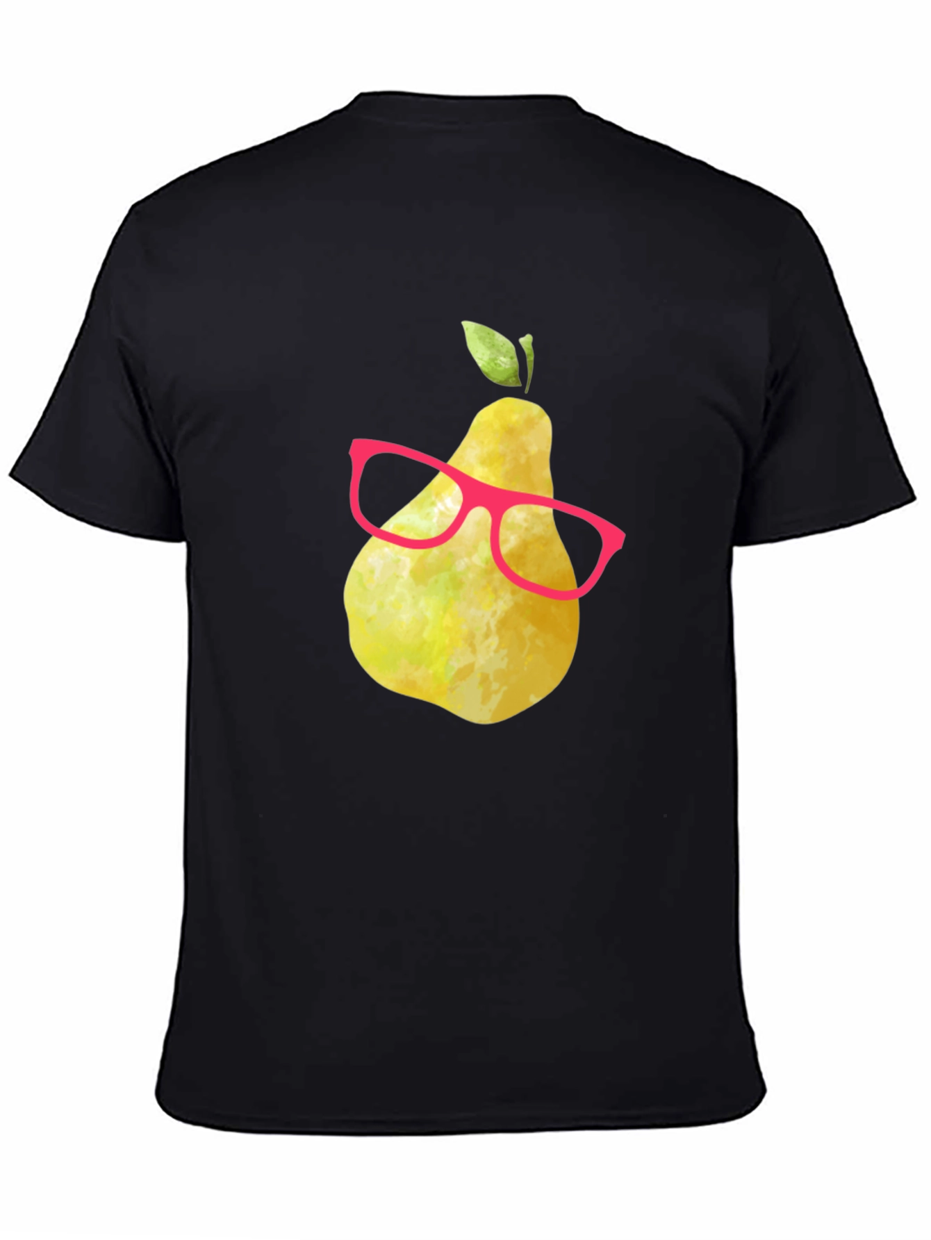 Funny Pear with Glasses Graphic Tee