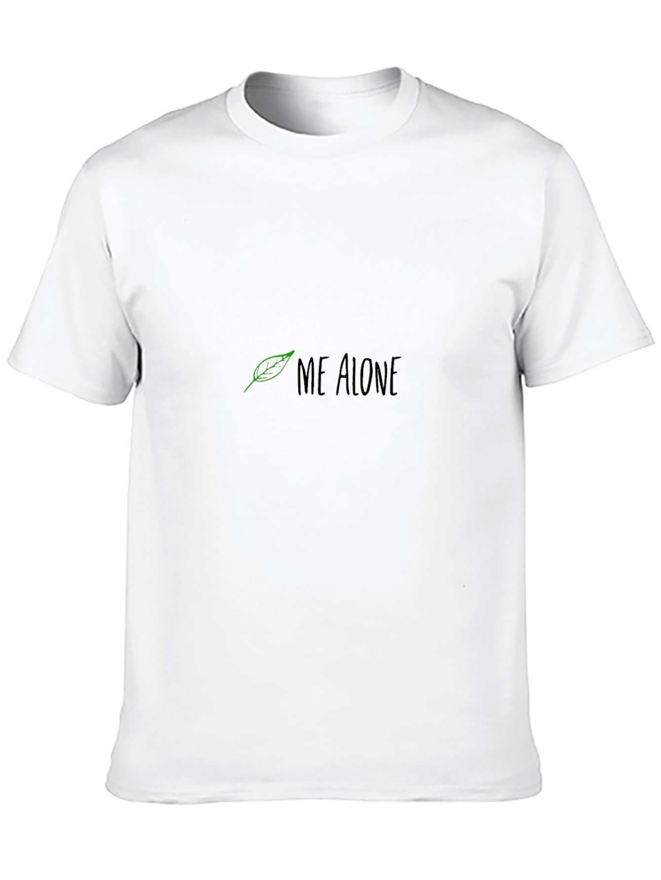 Me Alone Graphic Print Black Tee