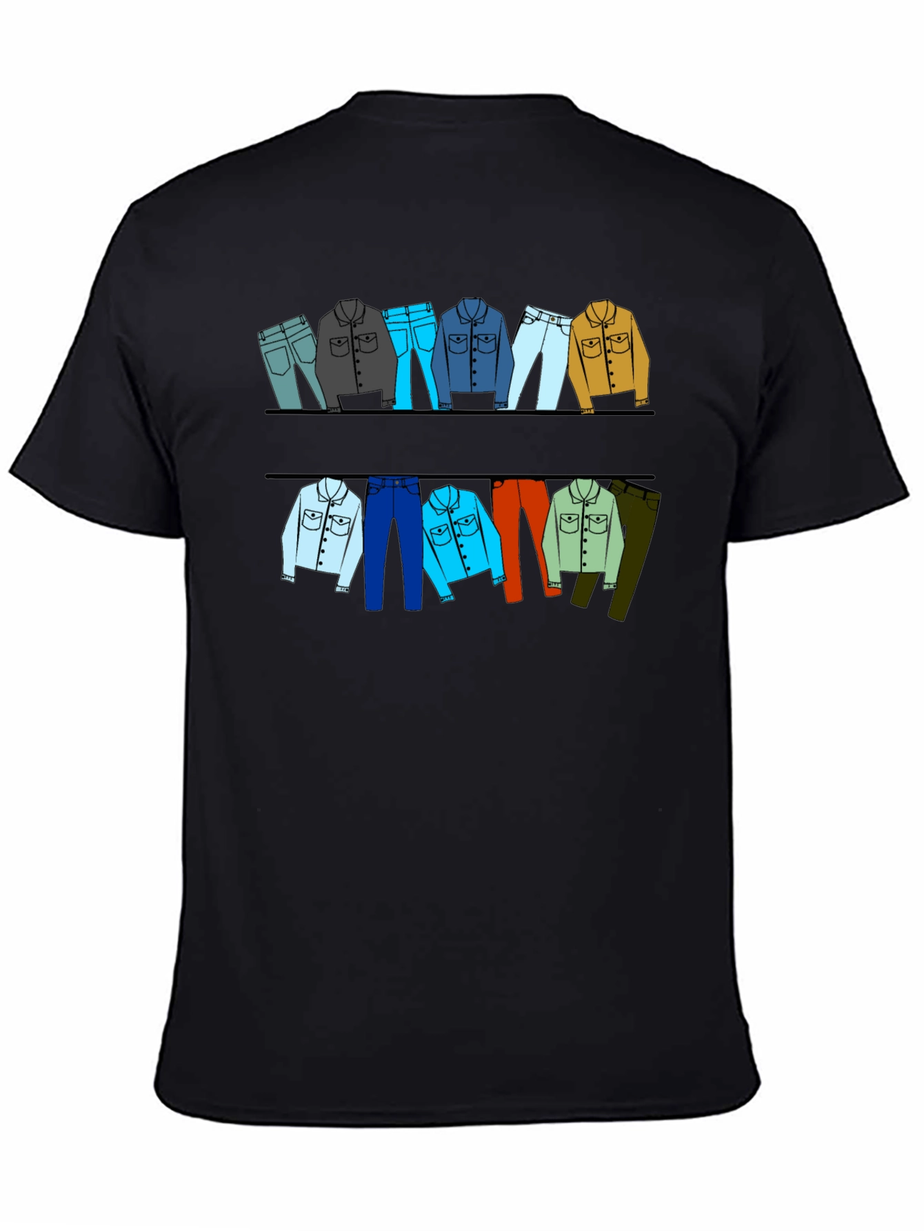 Clothesline Graphic T-Shirt