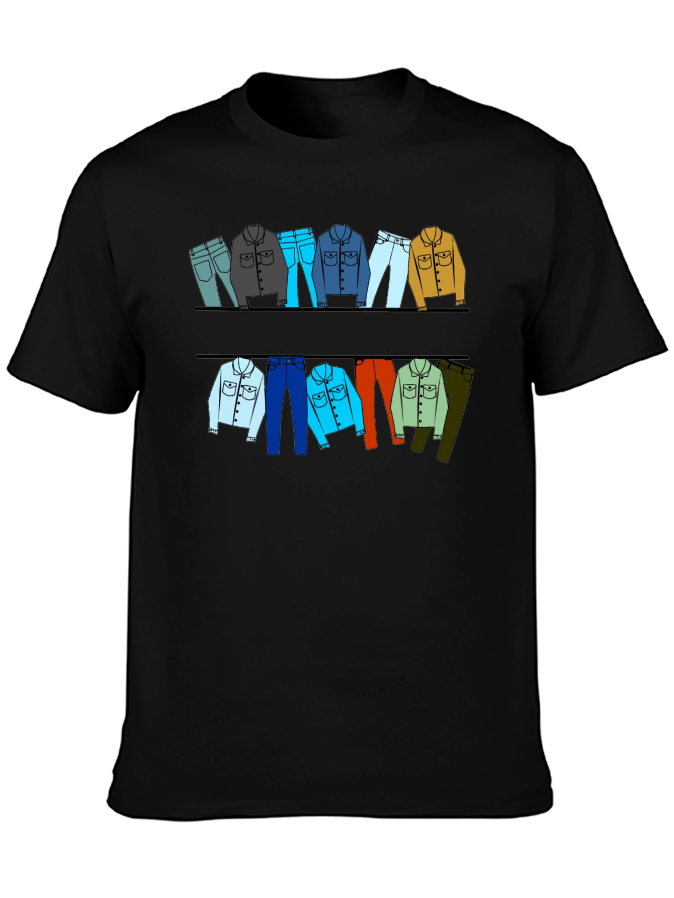 Clothesline Graphic T-Shirt