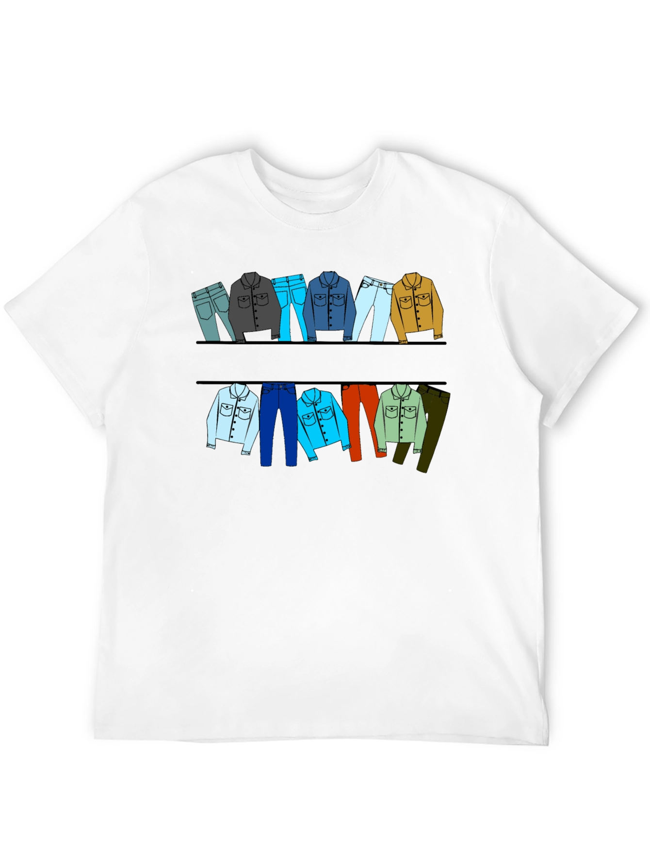 Clothesline Graphic T-Shirt