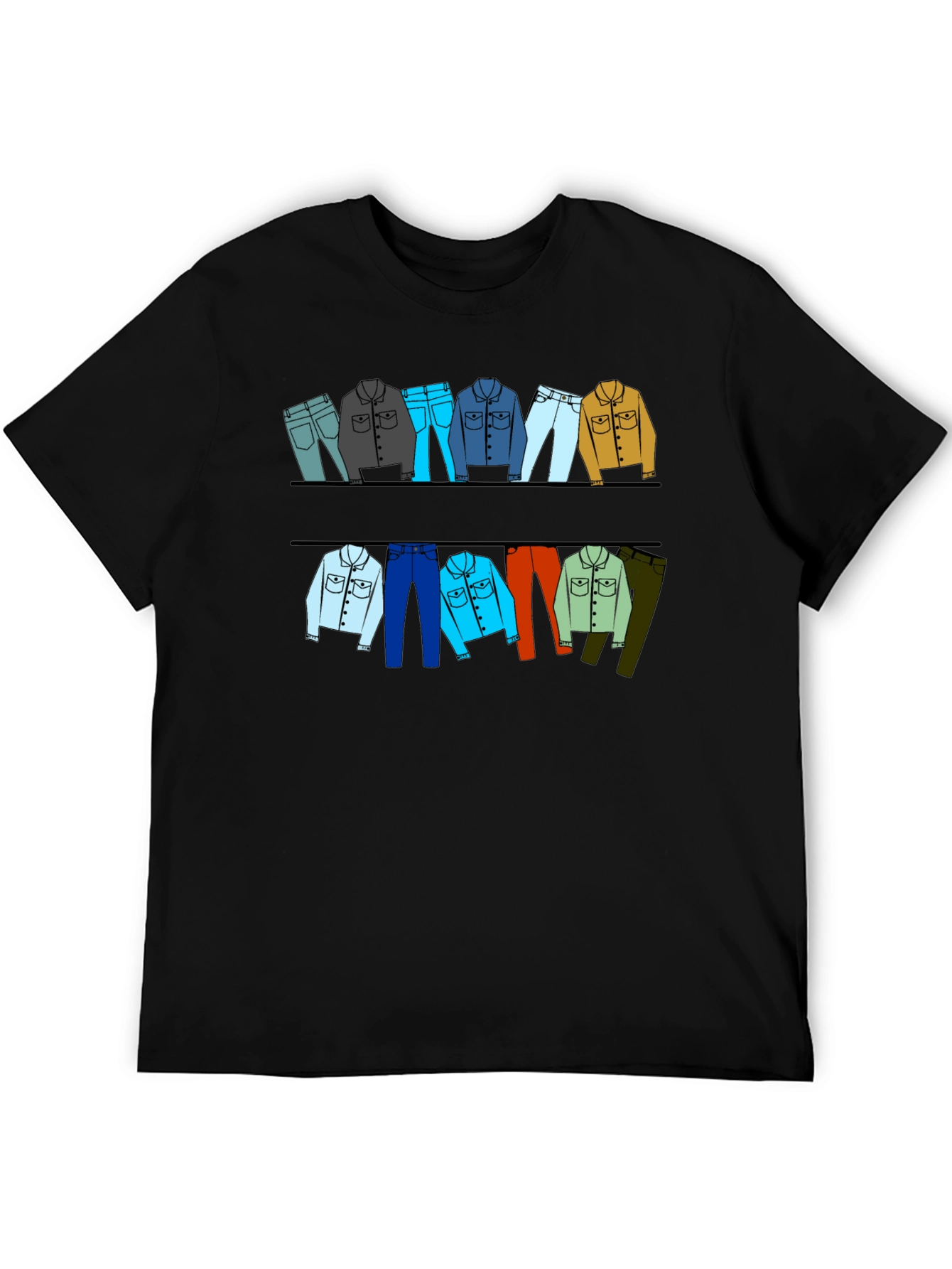 Clothesline Graphic T-Shirt