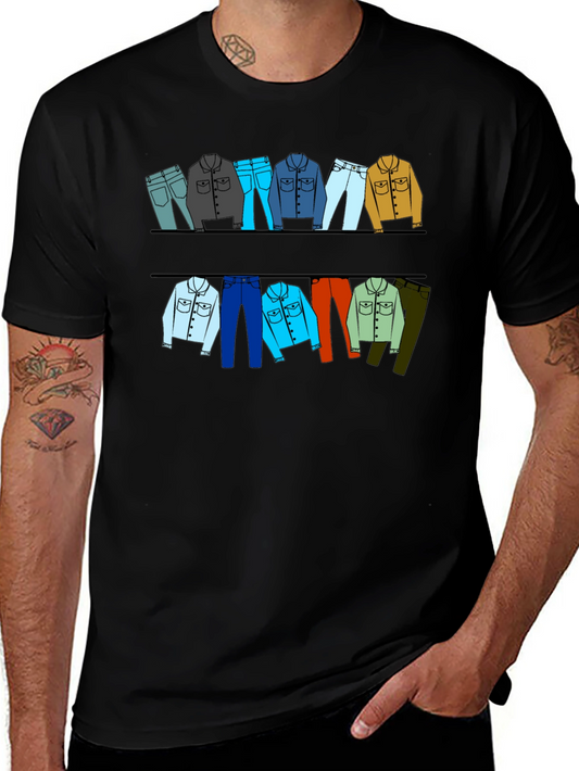 Clothesline Graphic T-Shirt