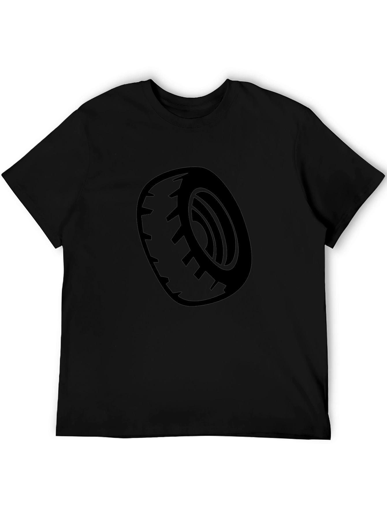 Black Tire Graphic Tee - Casual Style